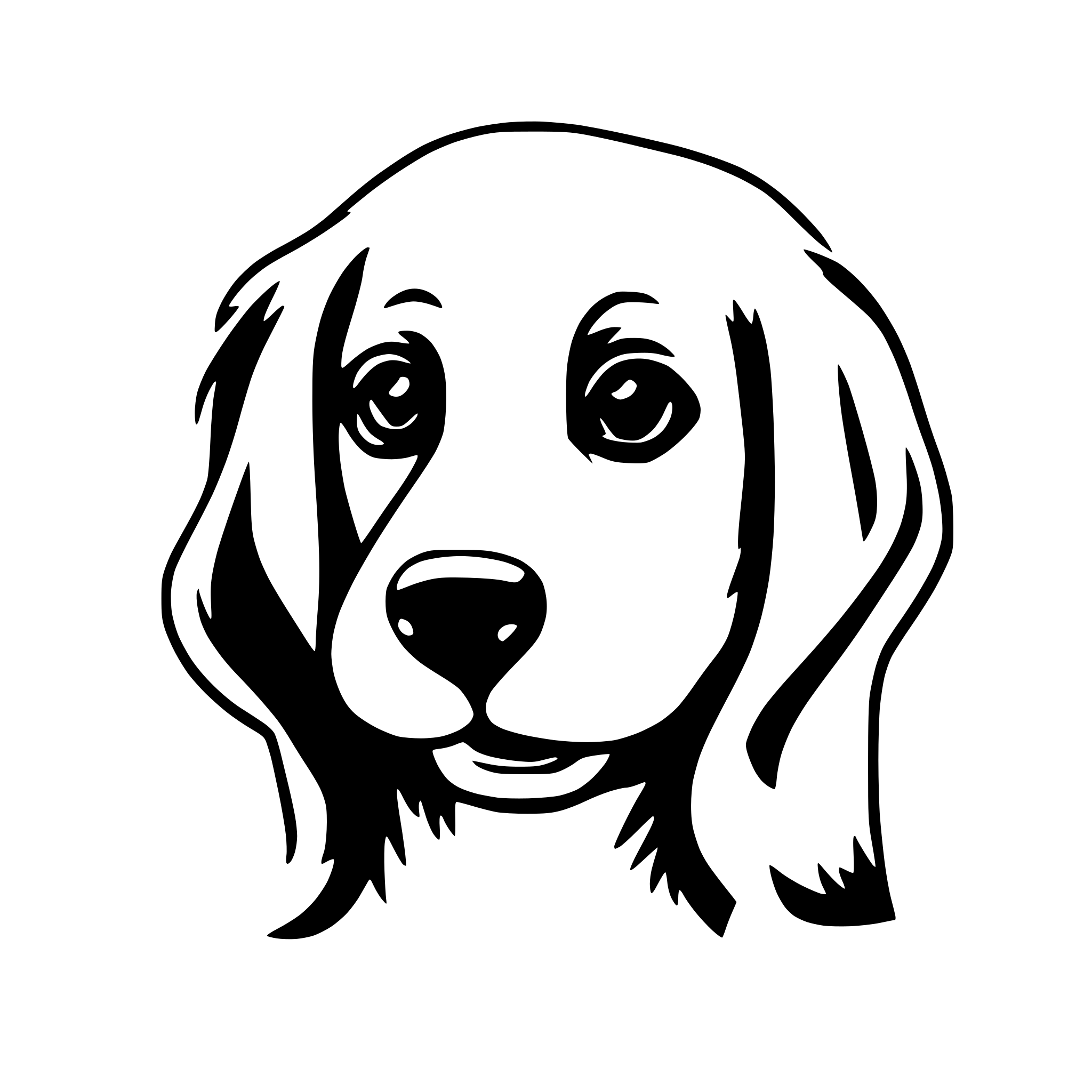 AI-generated SVG of a coloring page animal