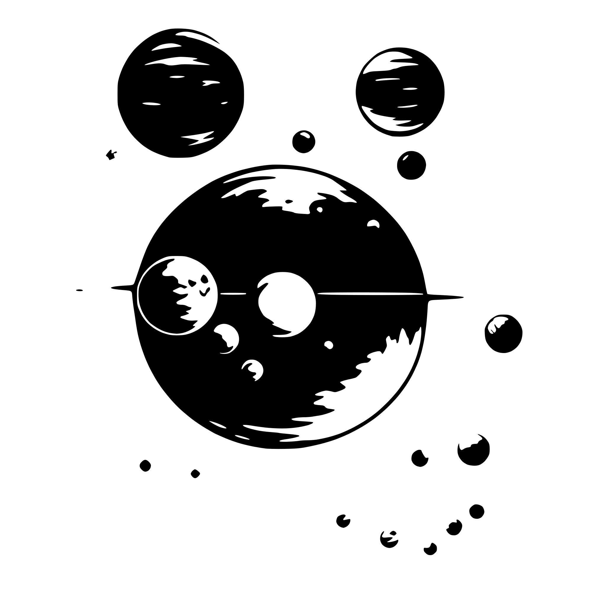 AI-generated SVG of a cover page for a magazine themed on alignment of planets