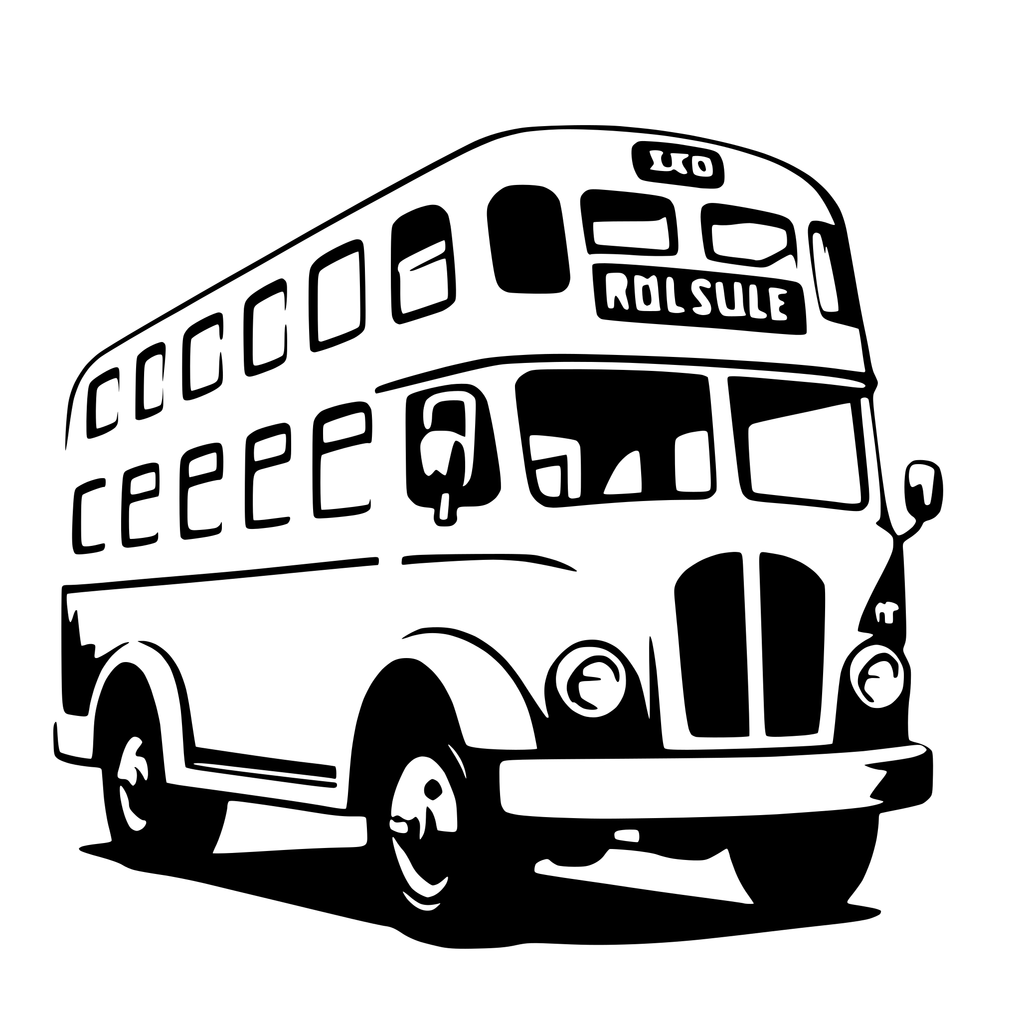 AI-generated SVG of a bus