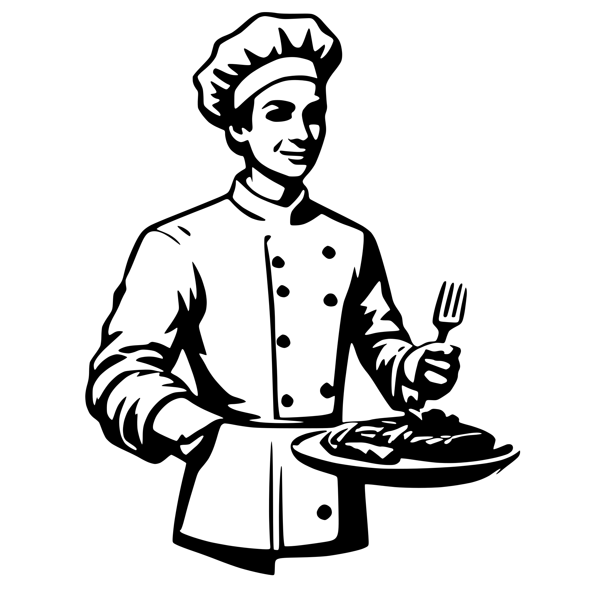 AI-generated SVG of 'Chef'