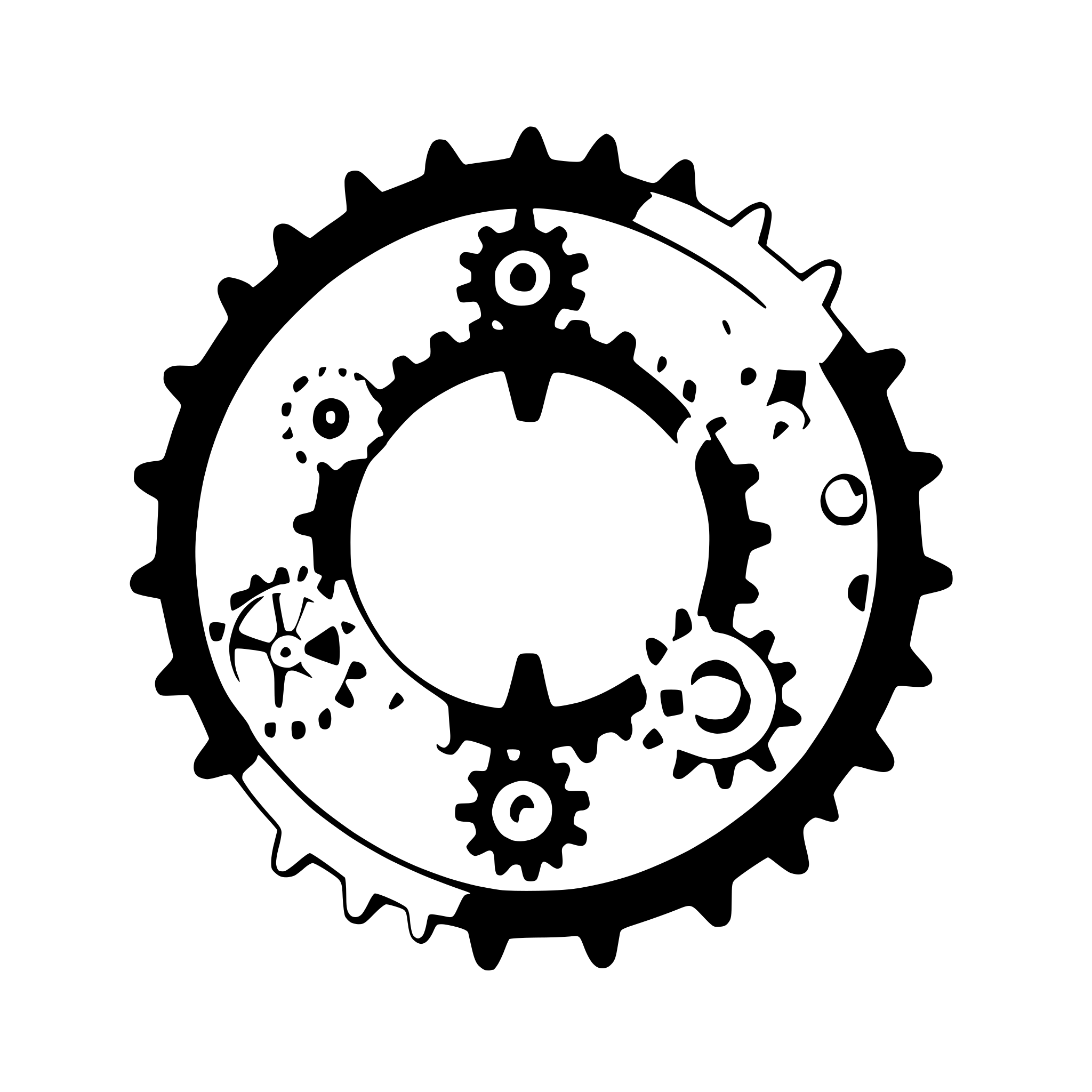 AI-generated SVG of a steampunk gears and cogs