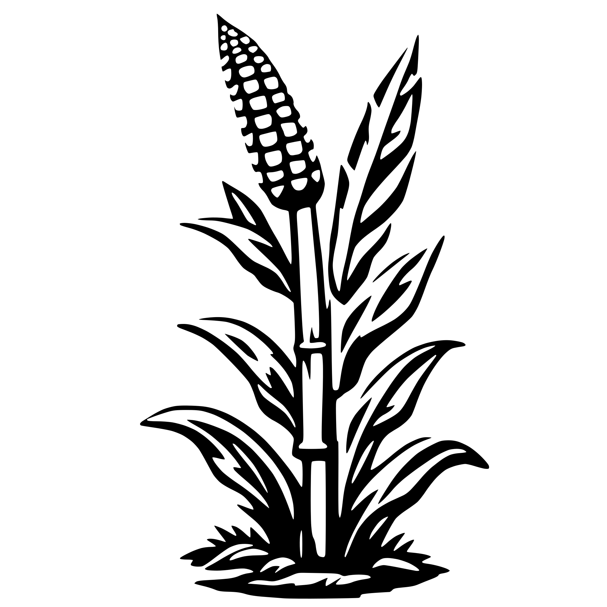 AI-generated SVG of 'corn stalk'