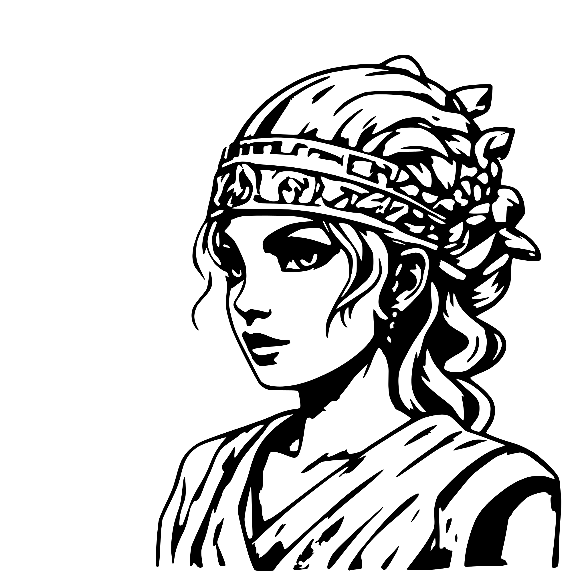 AI-generated SVG of a Ancient Greece with gods fighting