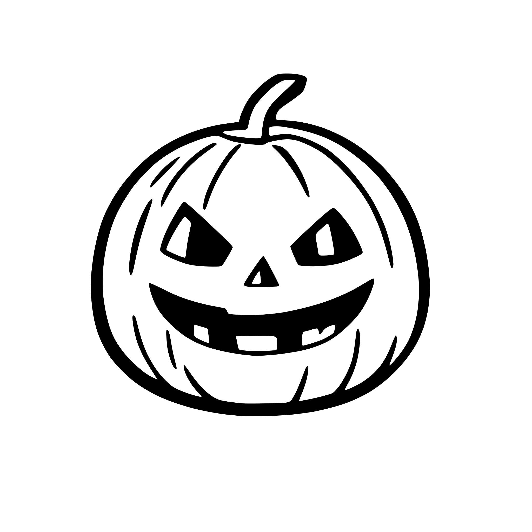 AI-generated SVG of 'a halloween pumpkin'