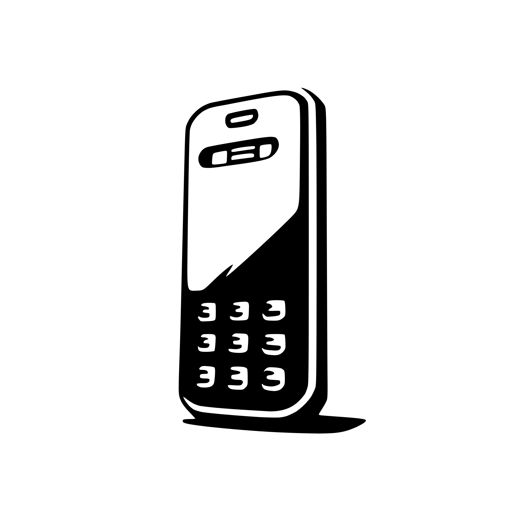 AI-generated SVG of a cell phone