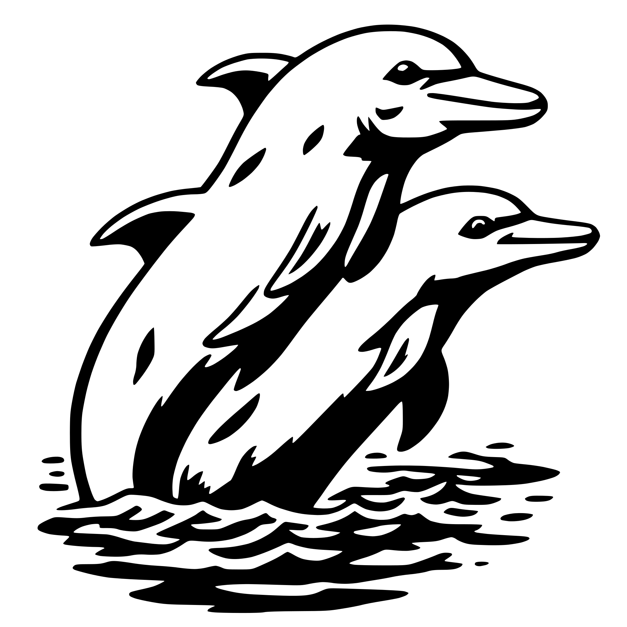 AI-generated SVG of a dolphin