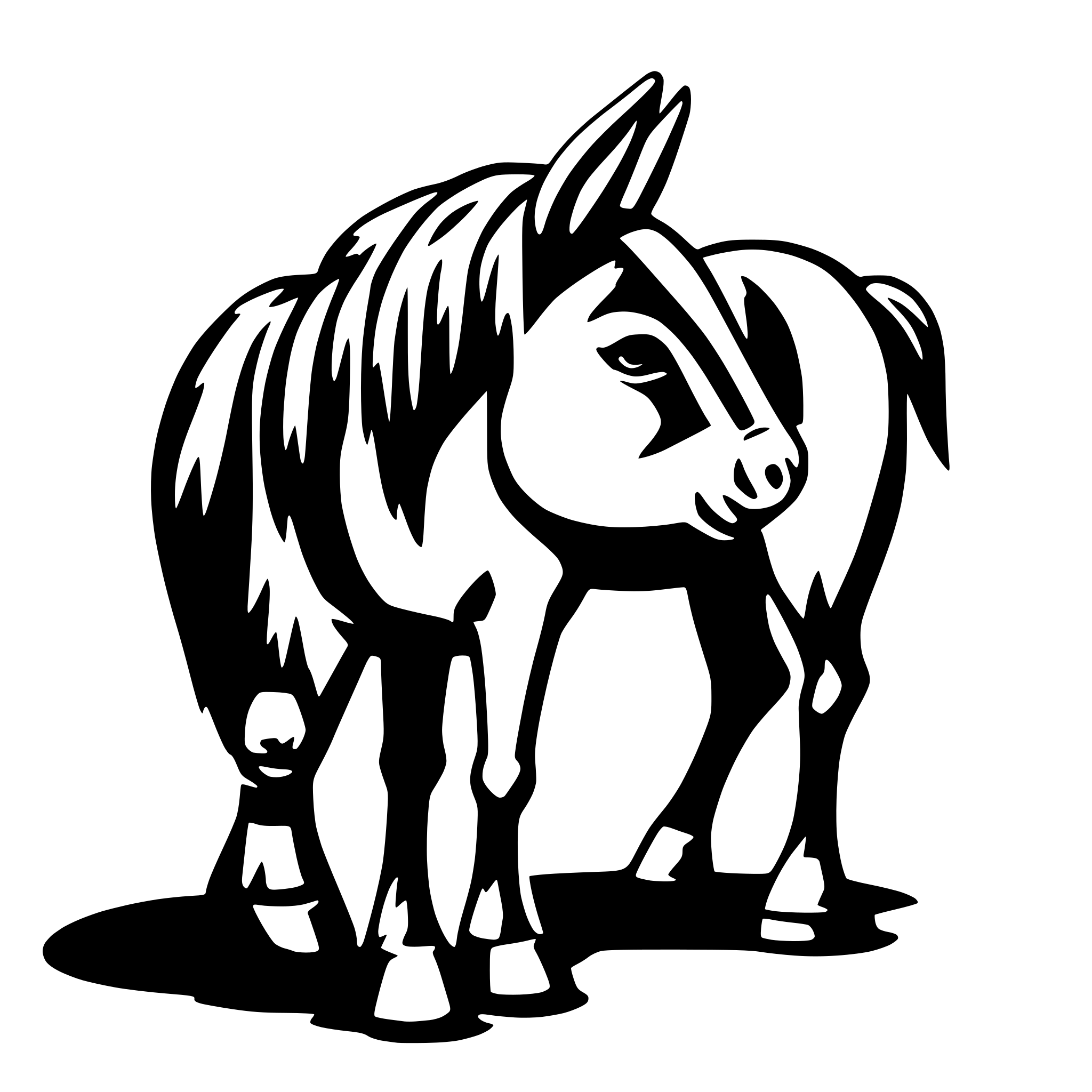 AI-generated SVG of 'donky'