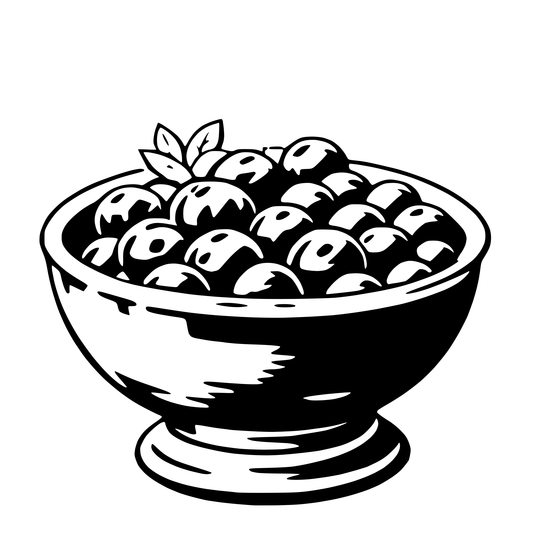 AI-generated SVG of 'punch bowl'