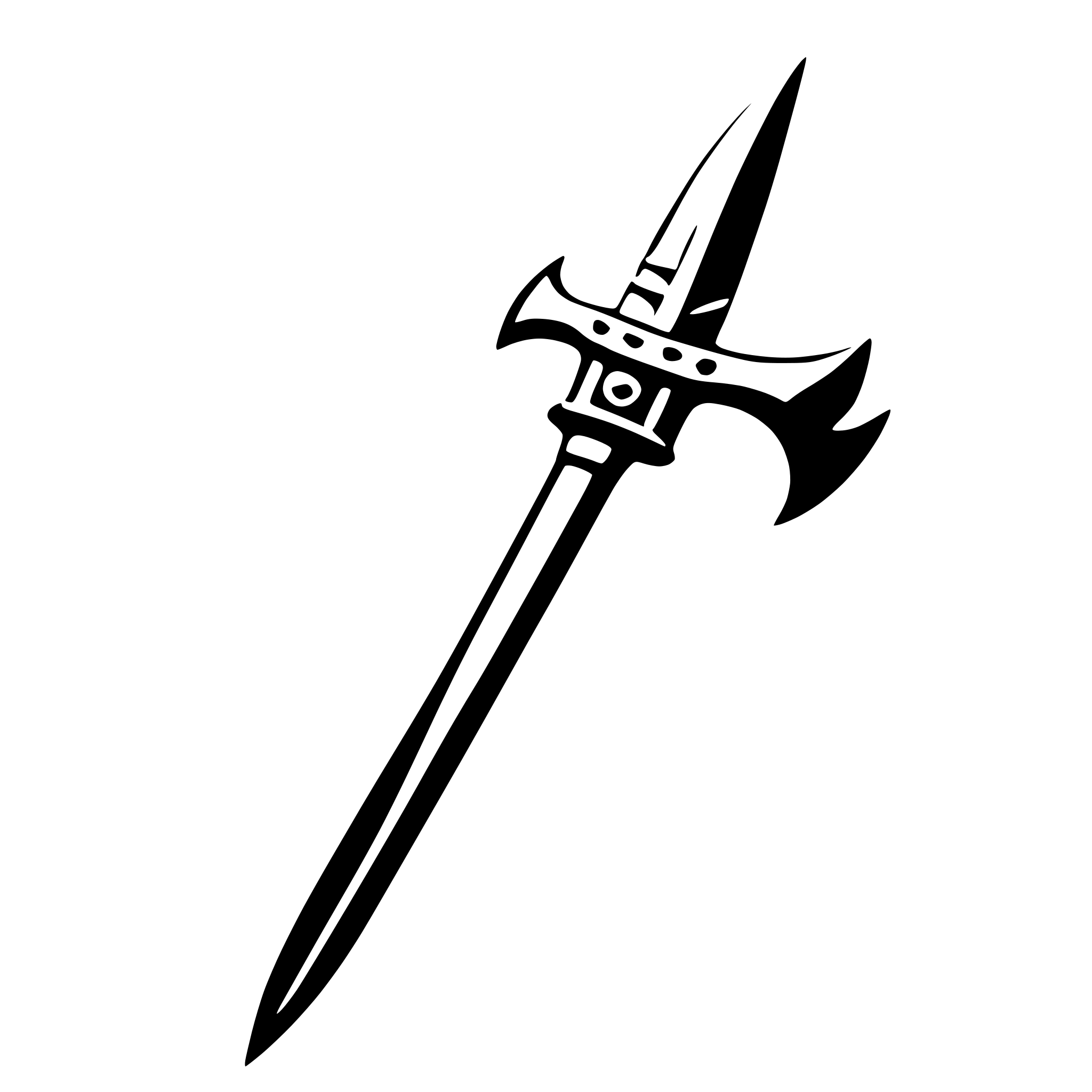 AI-generated SVG of 'a warhammer weapon'