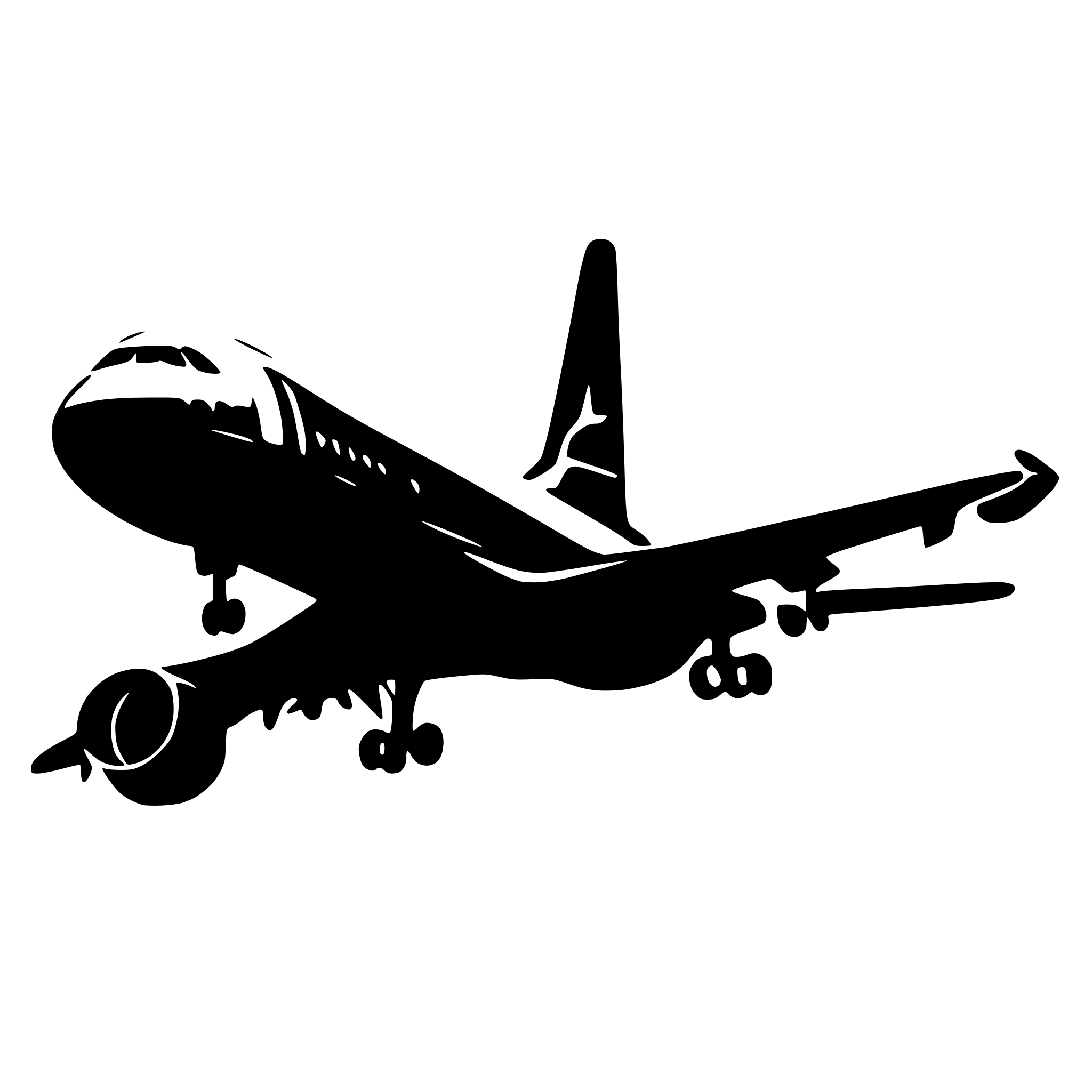 AI-generated SVG of a airbus a380