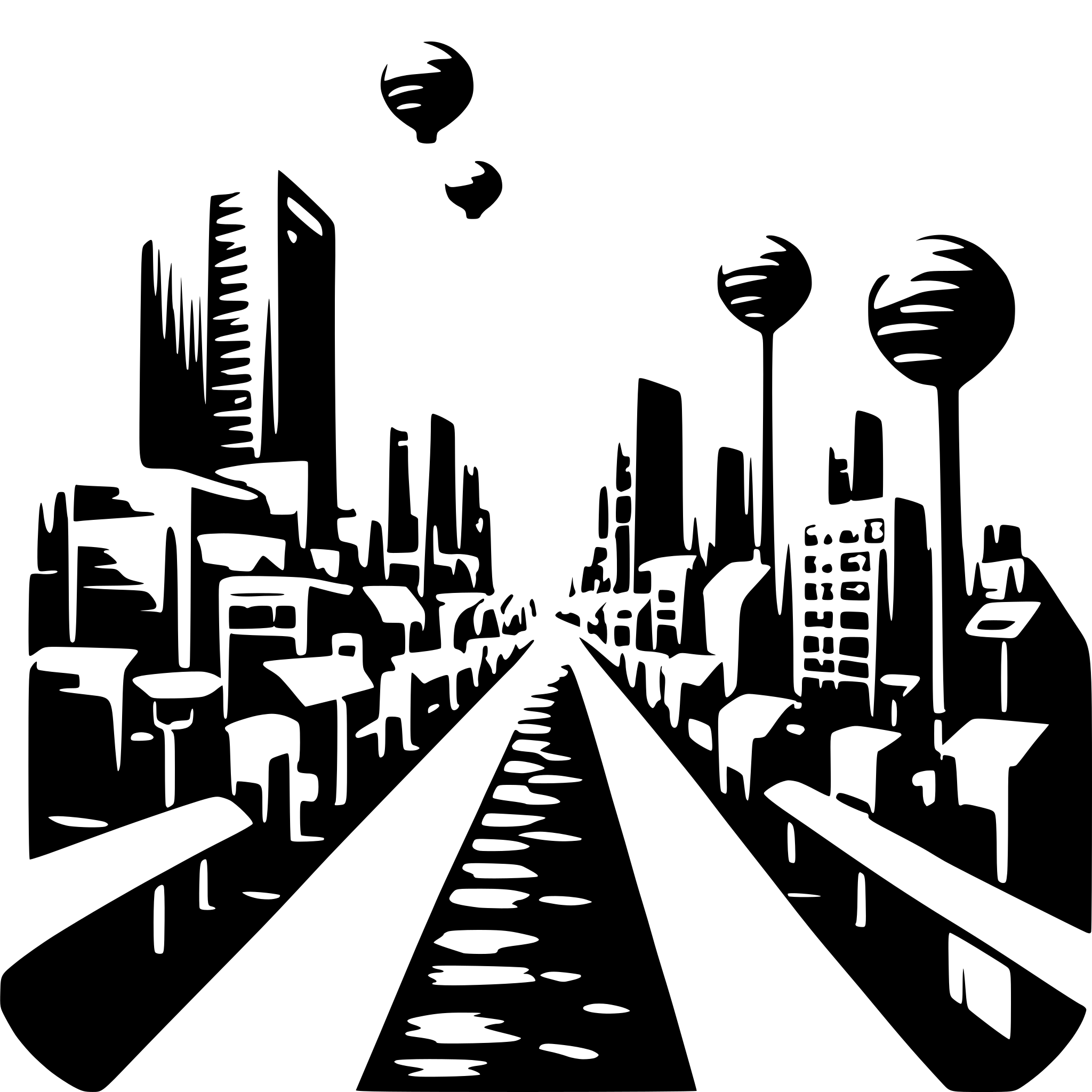 AI-generated SVG of 'network traffic'