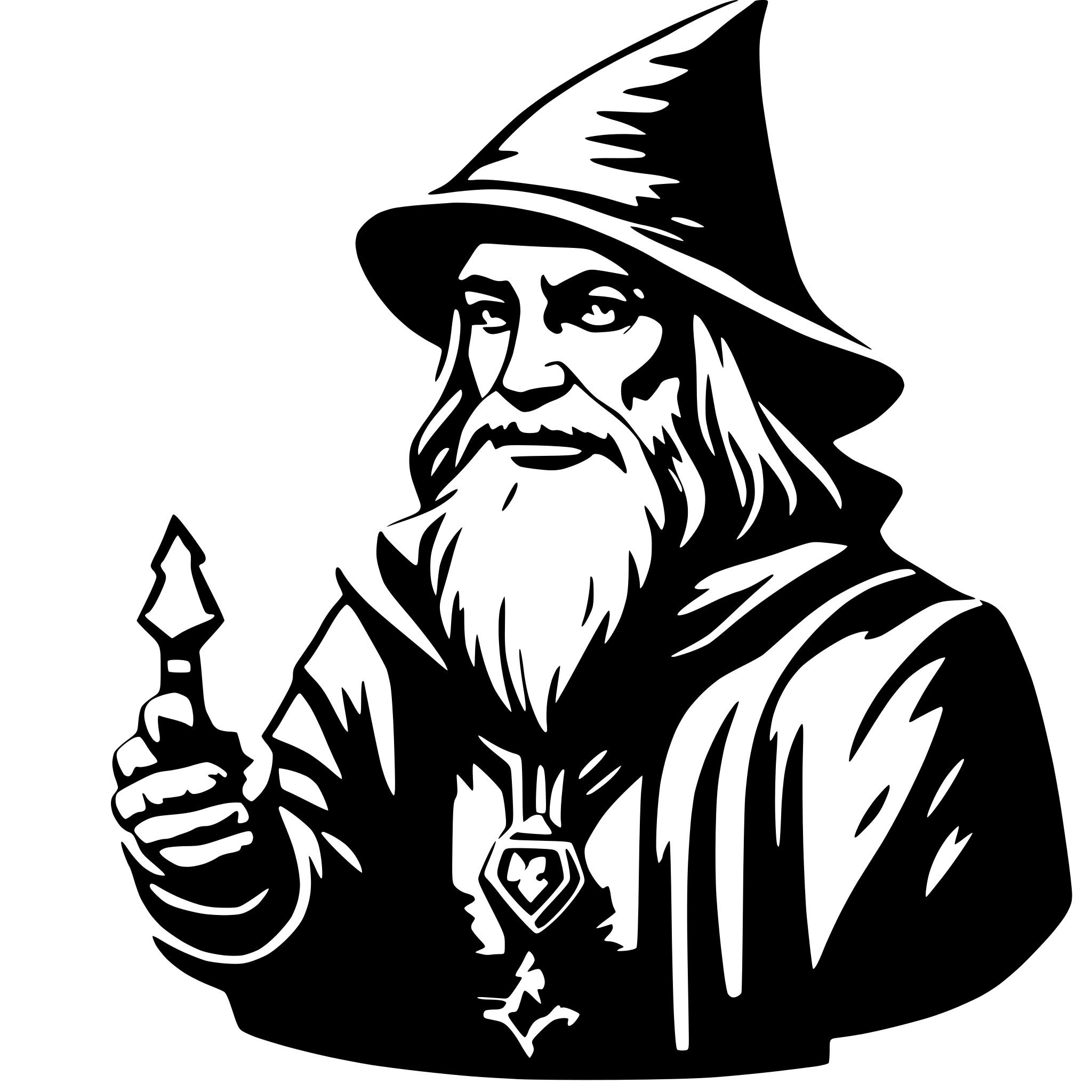 AI-generated SVG of 'Wizard'