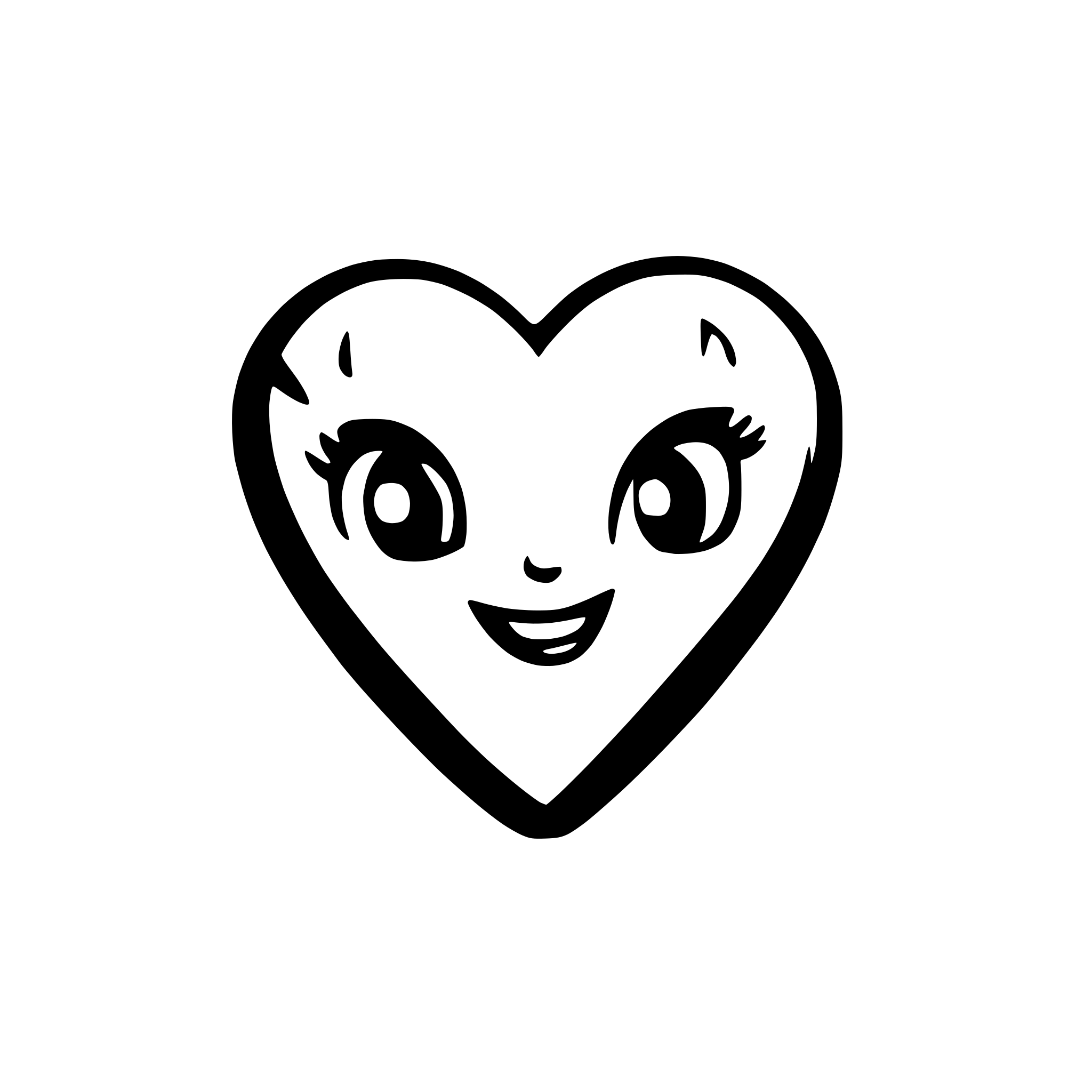 AI-generated SVG of a bold heart