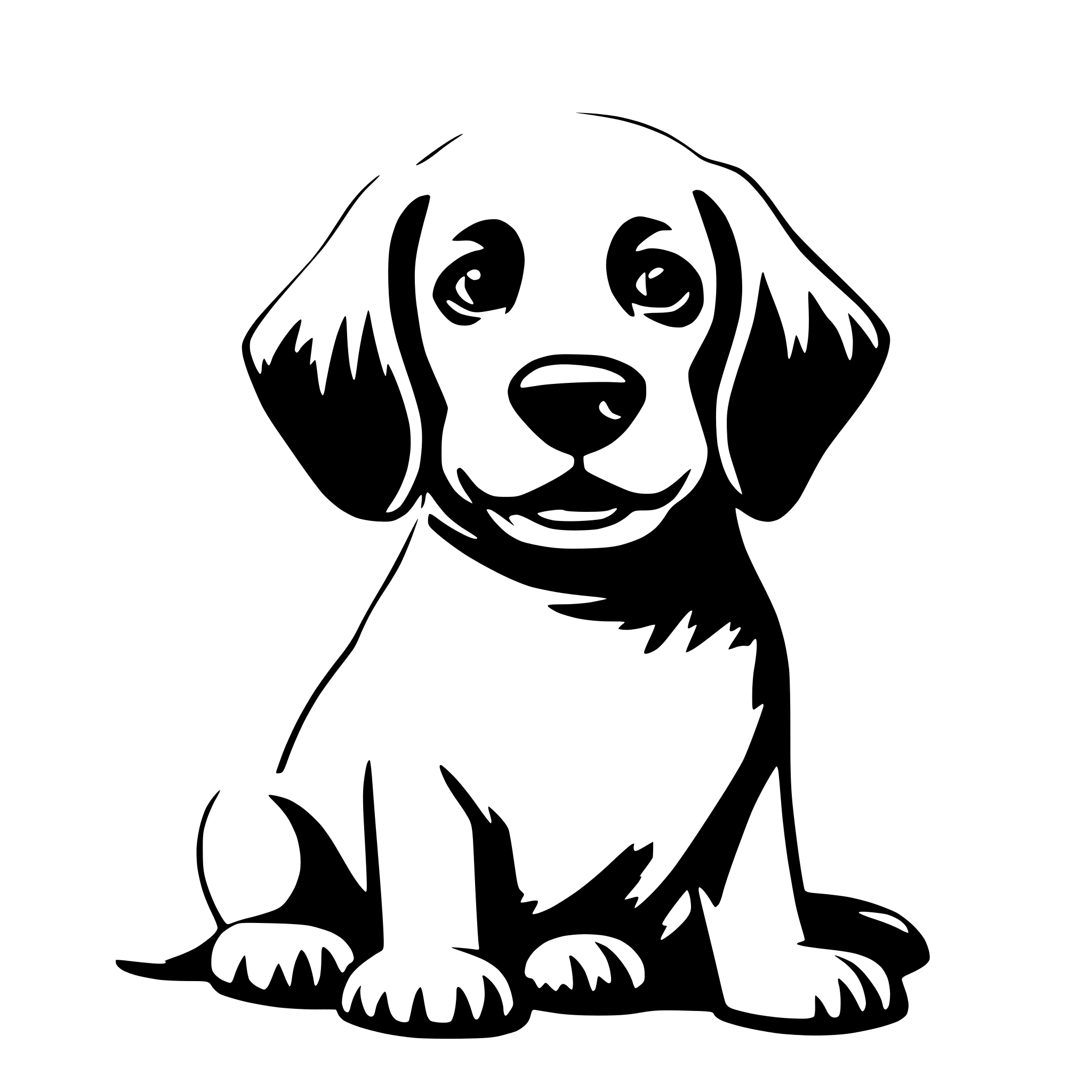 AI-generated SVG of 'dog'