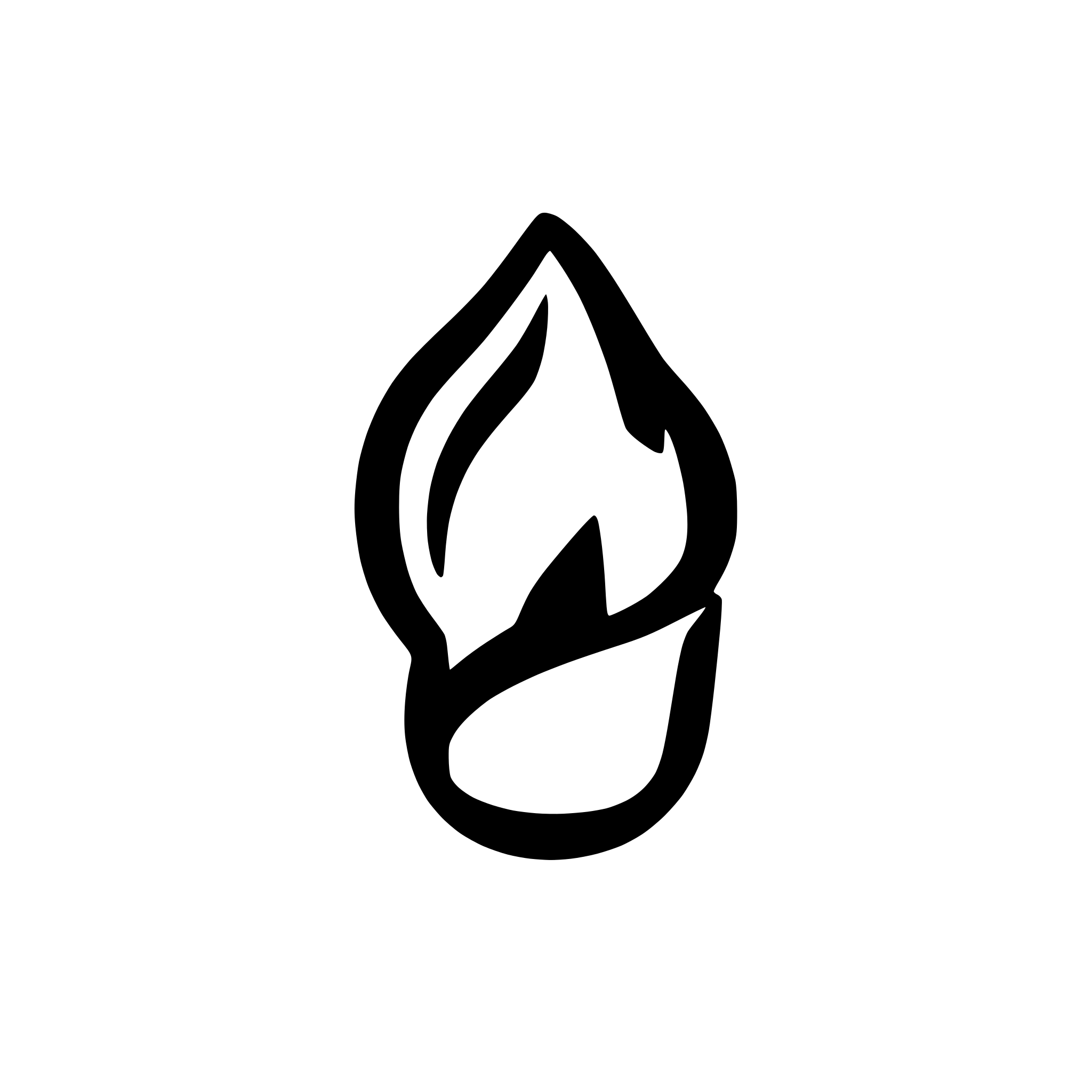 AI-generated SVG of a flame