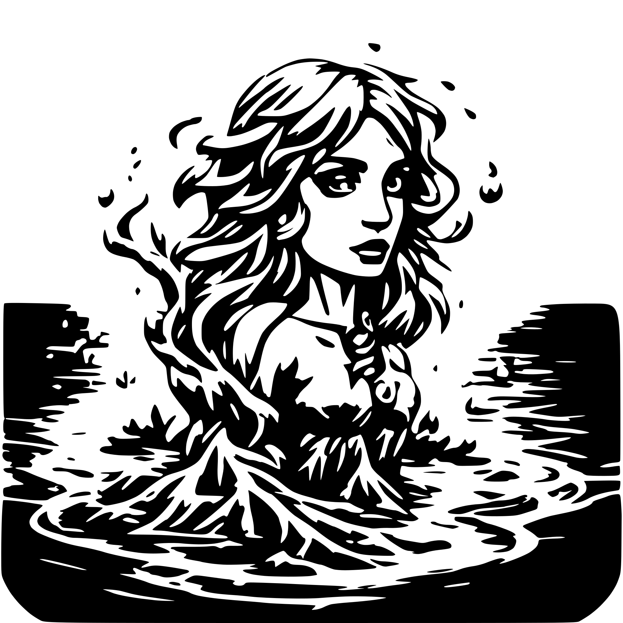 AI-generated SVG of 'water elemental fantasy'