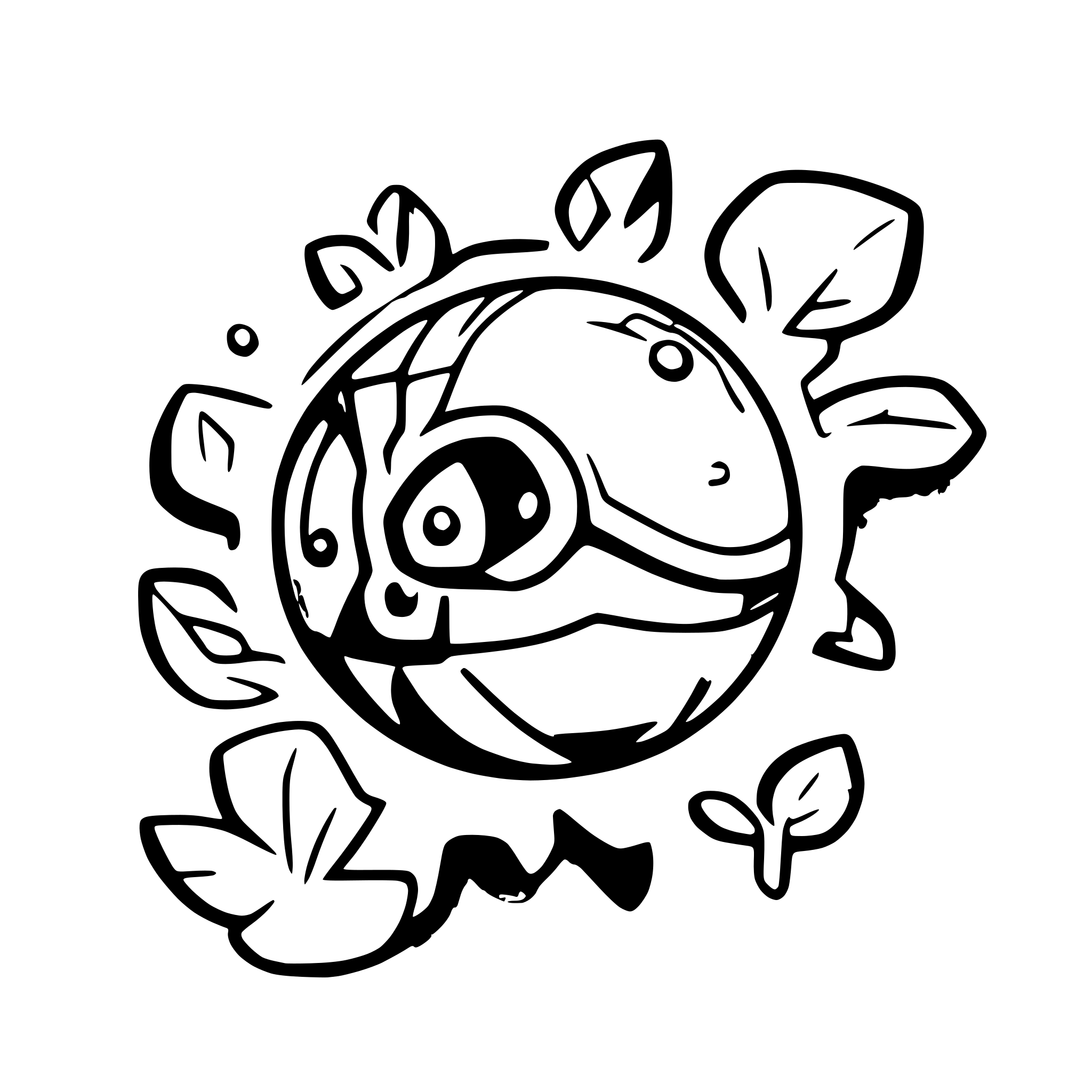 AI-generated SVG of a poke ball