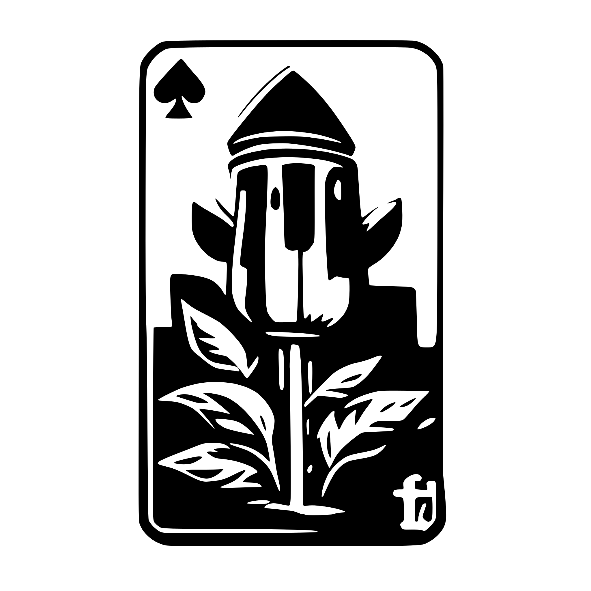 AI-generated SVG of a trading card playing card life