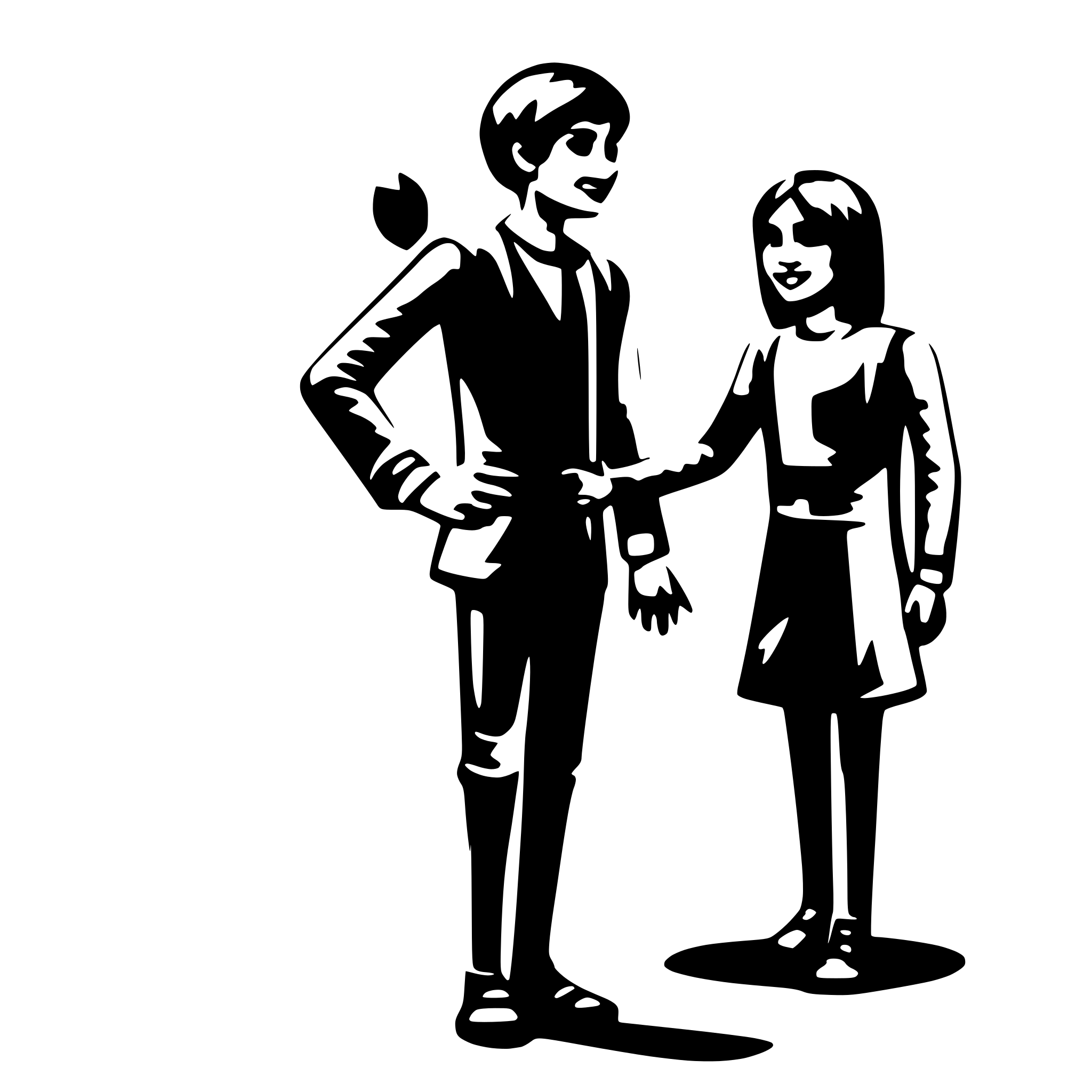 AI-generated SVG of 'person greeting'
