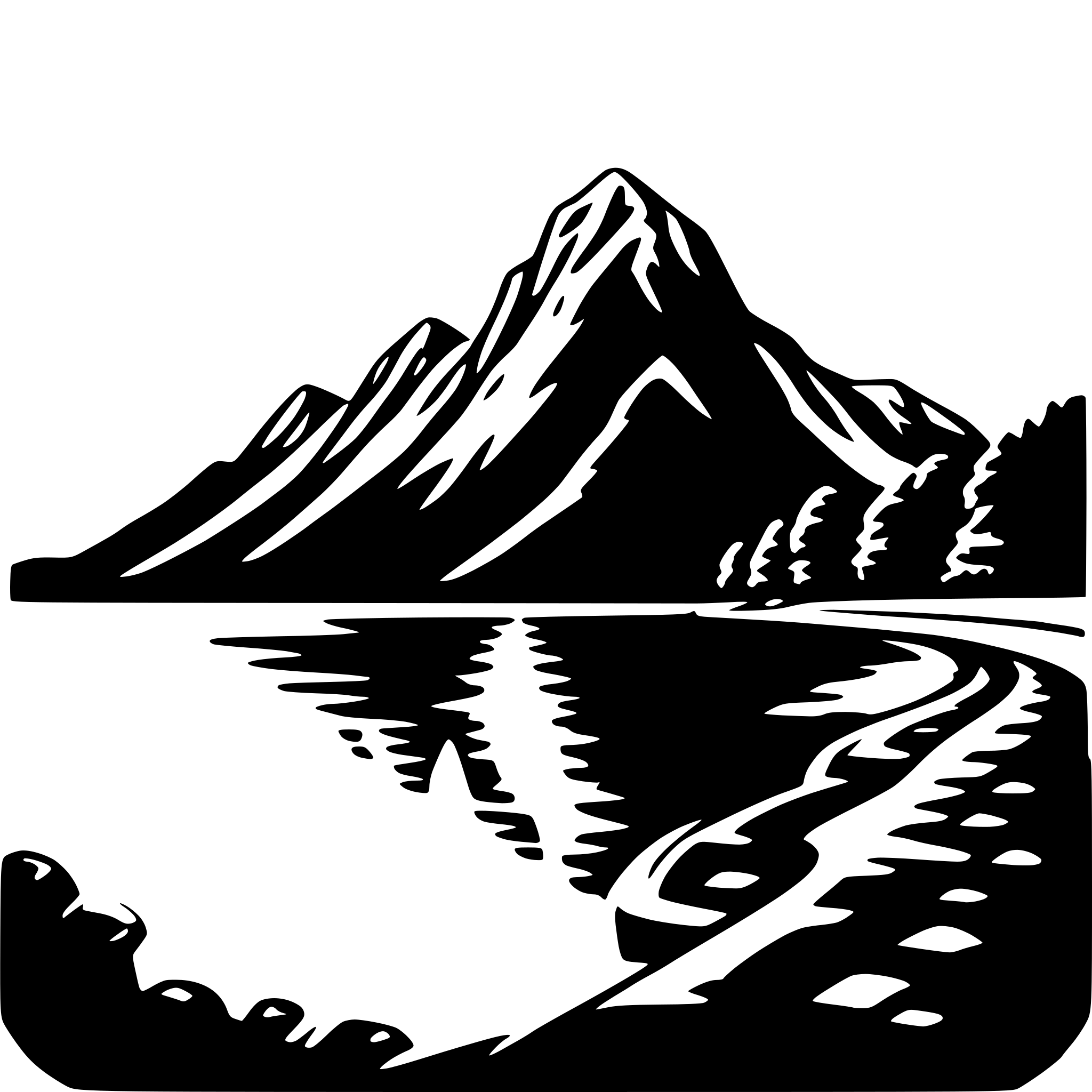 AI-generated SVG of a milford sound
