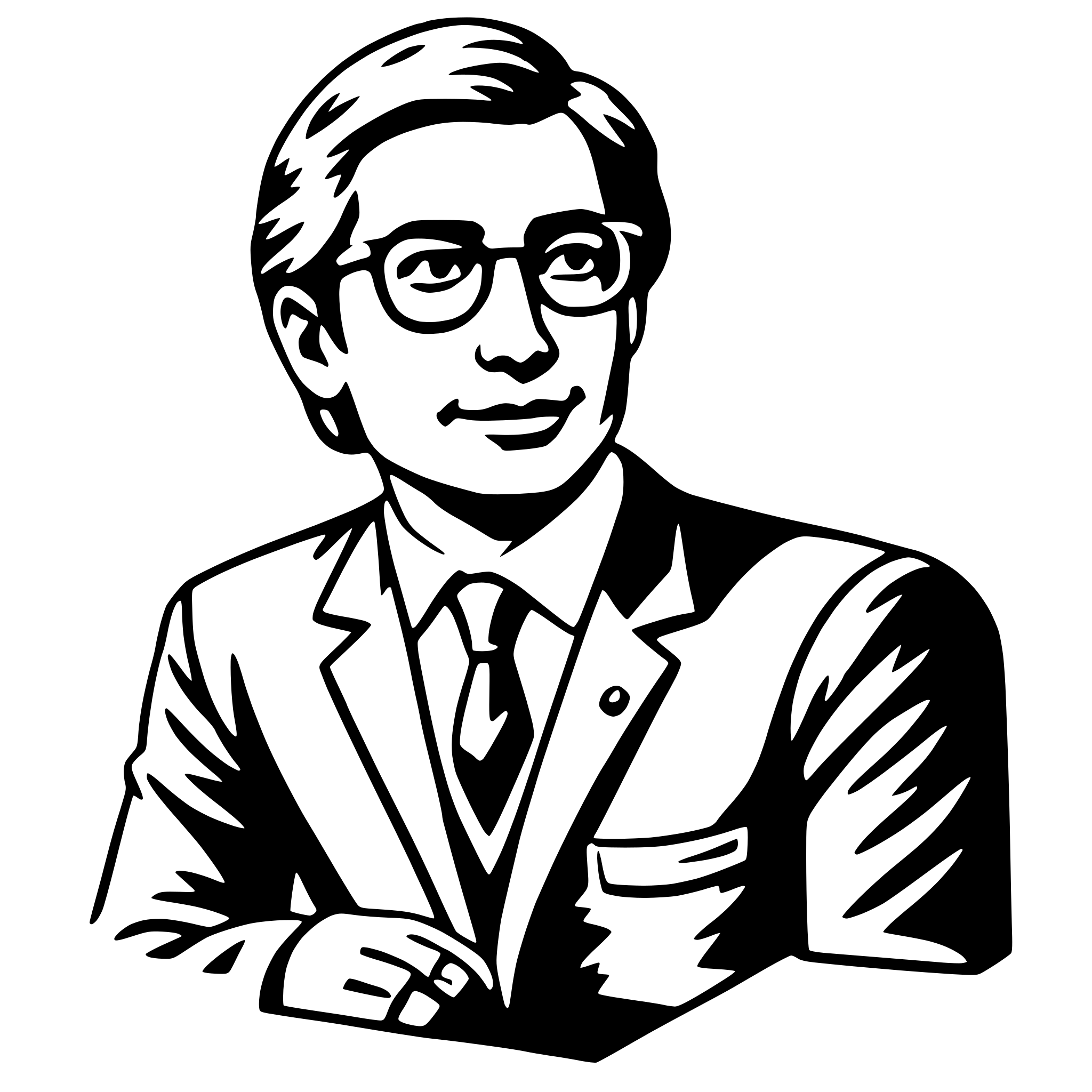 AI-generated SVG of 'economist'