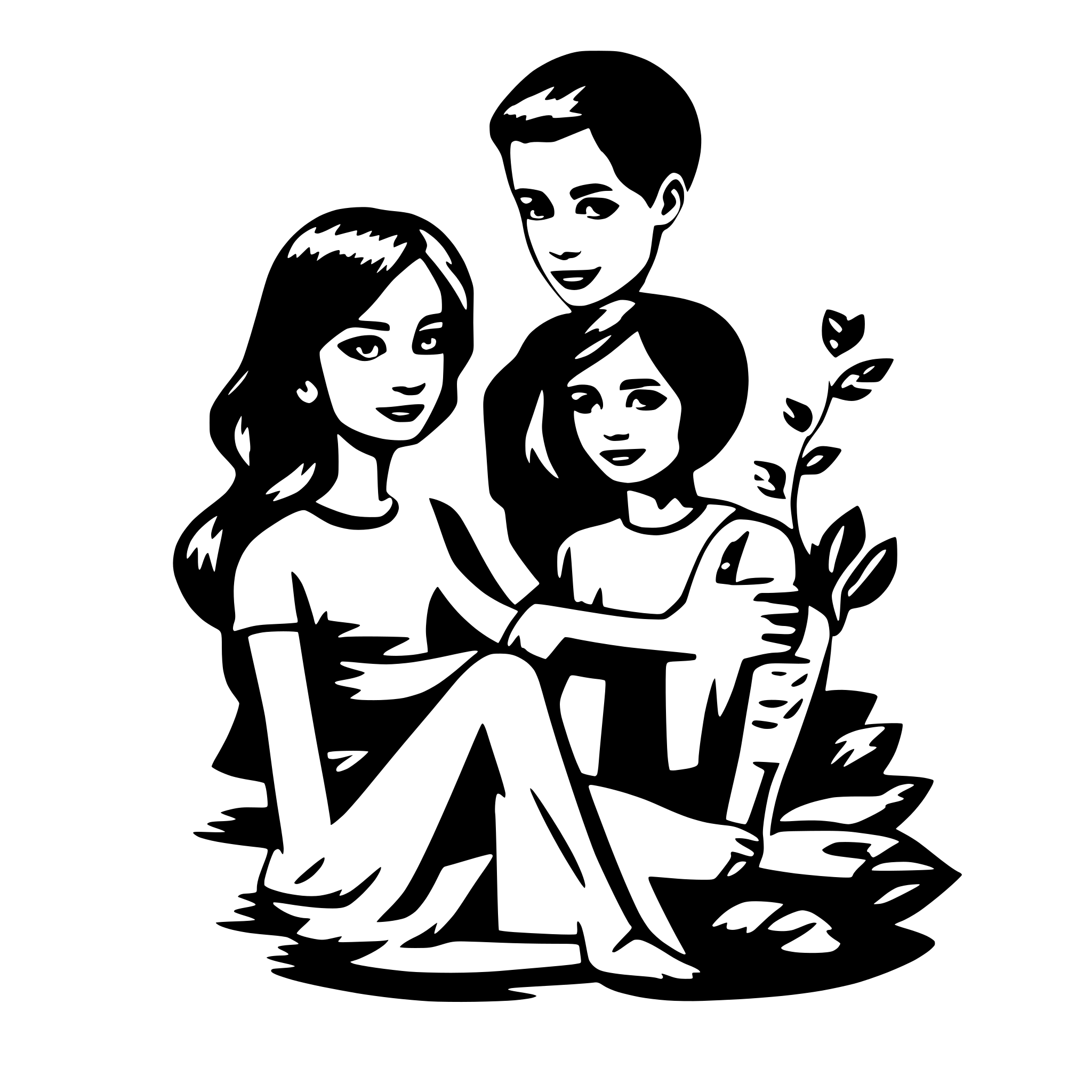 AI-generated SVG of a love