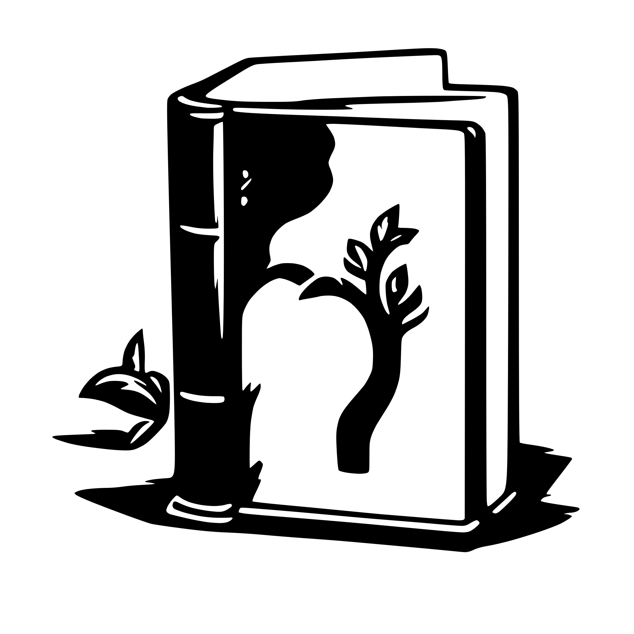 AI-generated SVG of a book