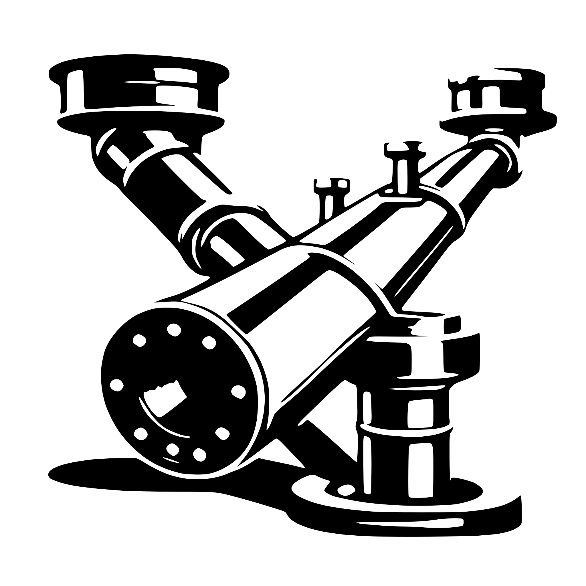 AI-generated SVG of 'A general pipeline for geometry processing'