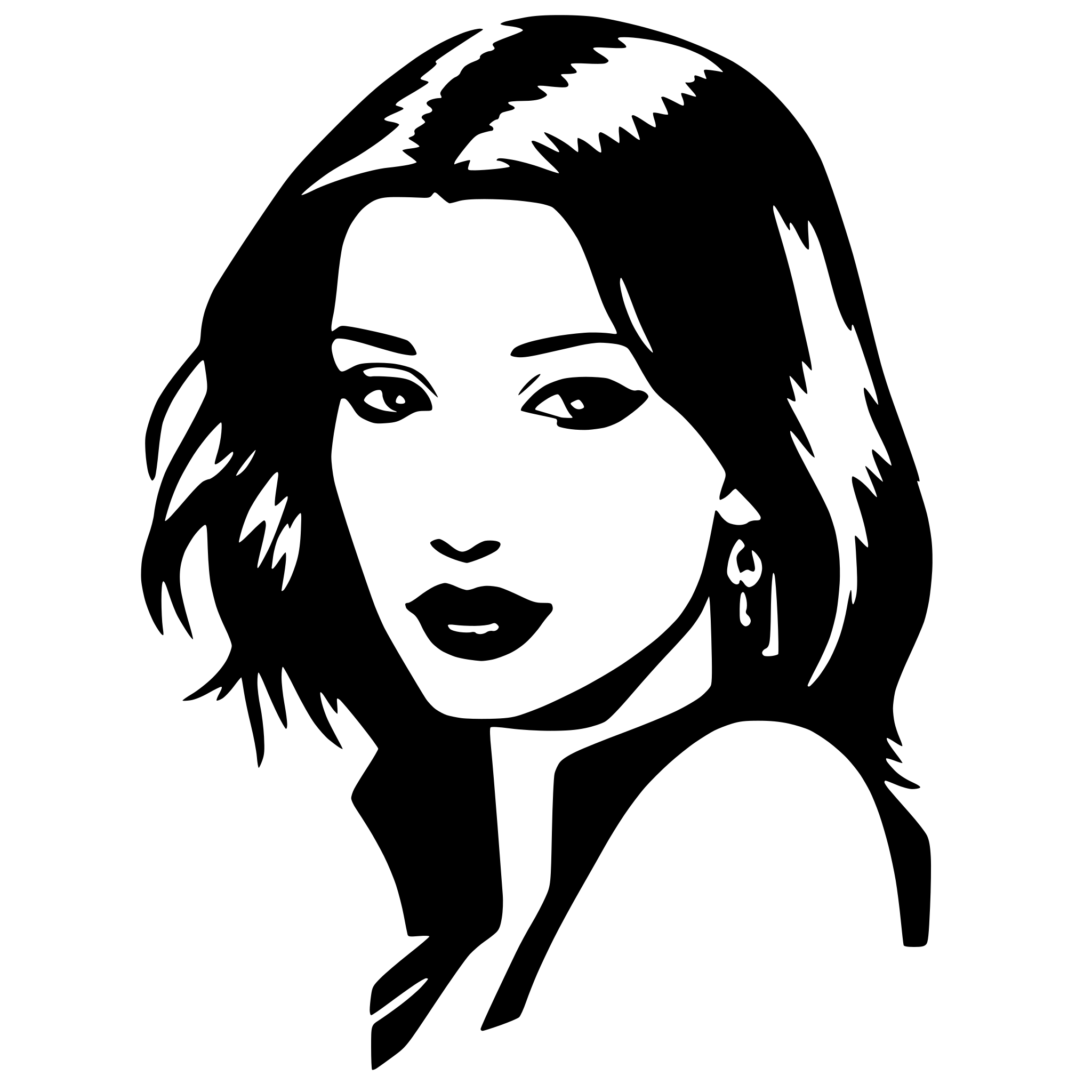 AI-generated SVG of 'Bella Hadid'