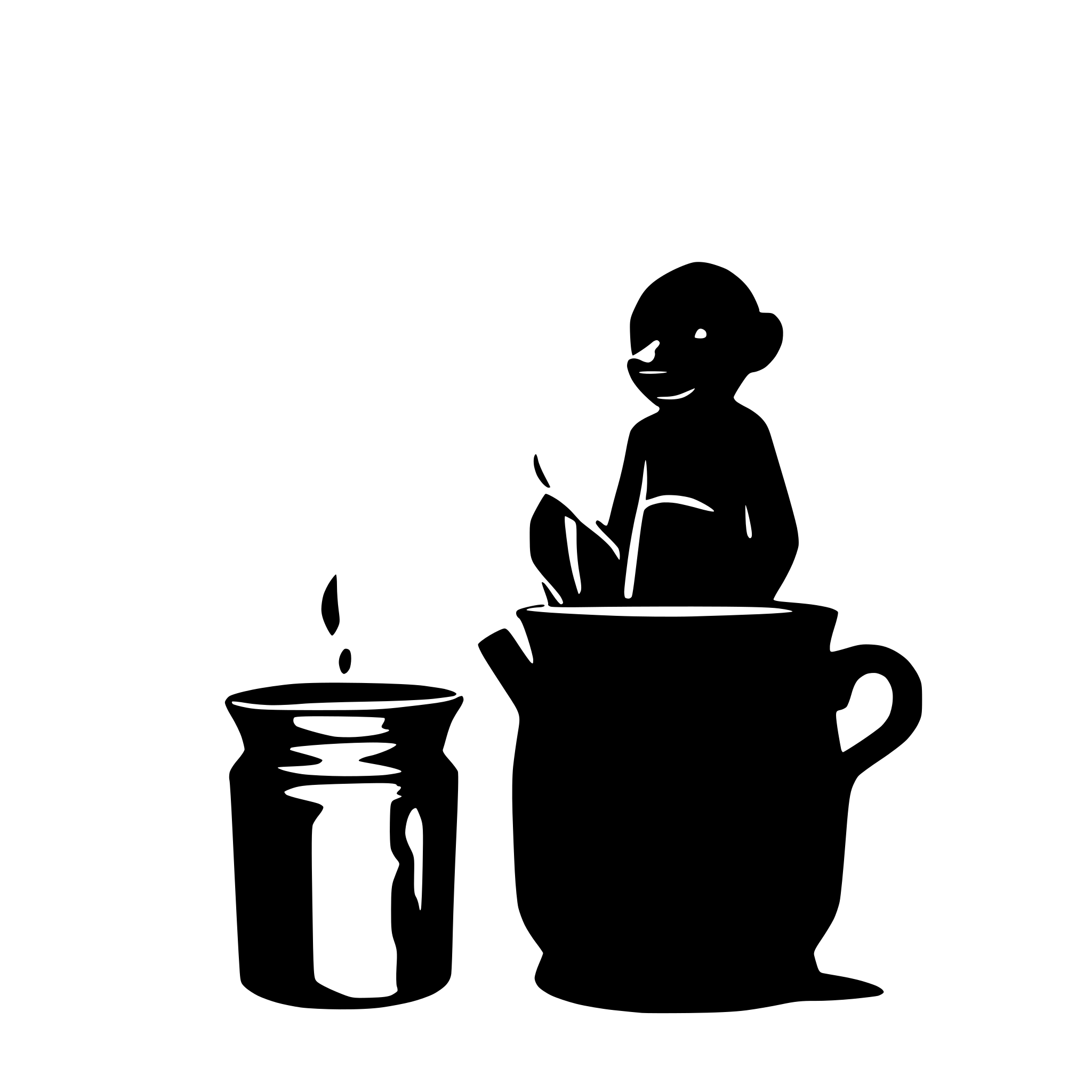 AI-generated SVG of a a monkey emerging from a ink pot