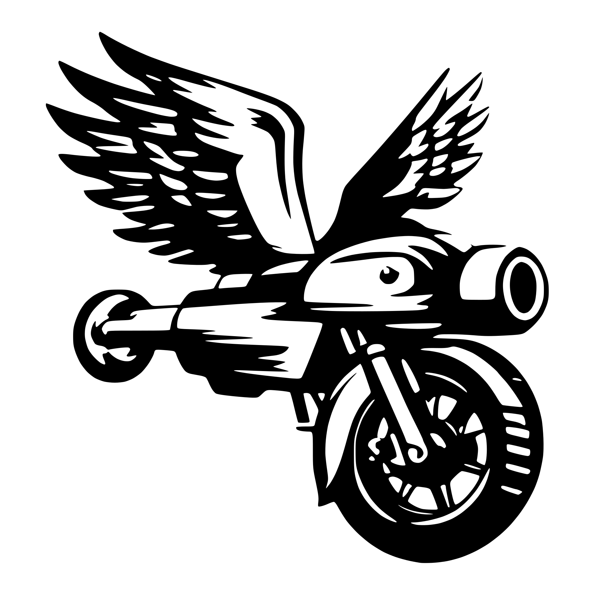 AI-generated SVG of a wings motor