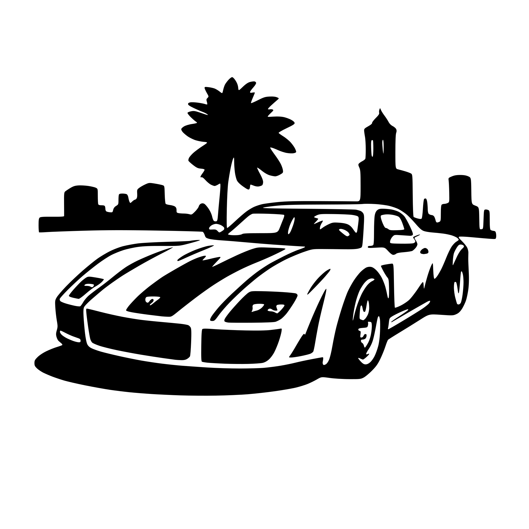 AI-generated SVG of a sports car