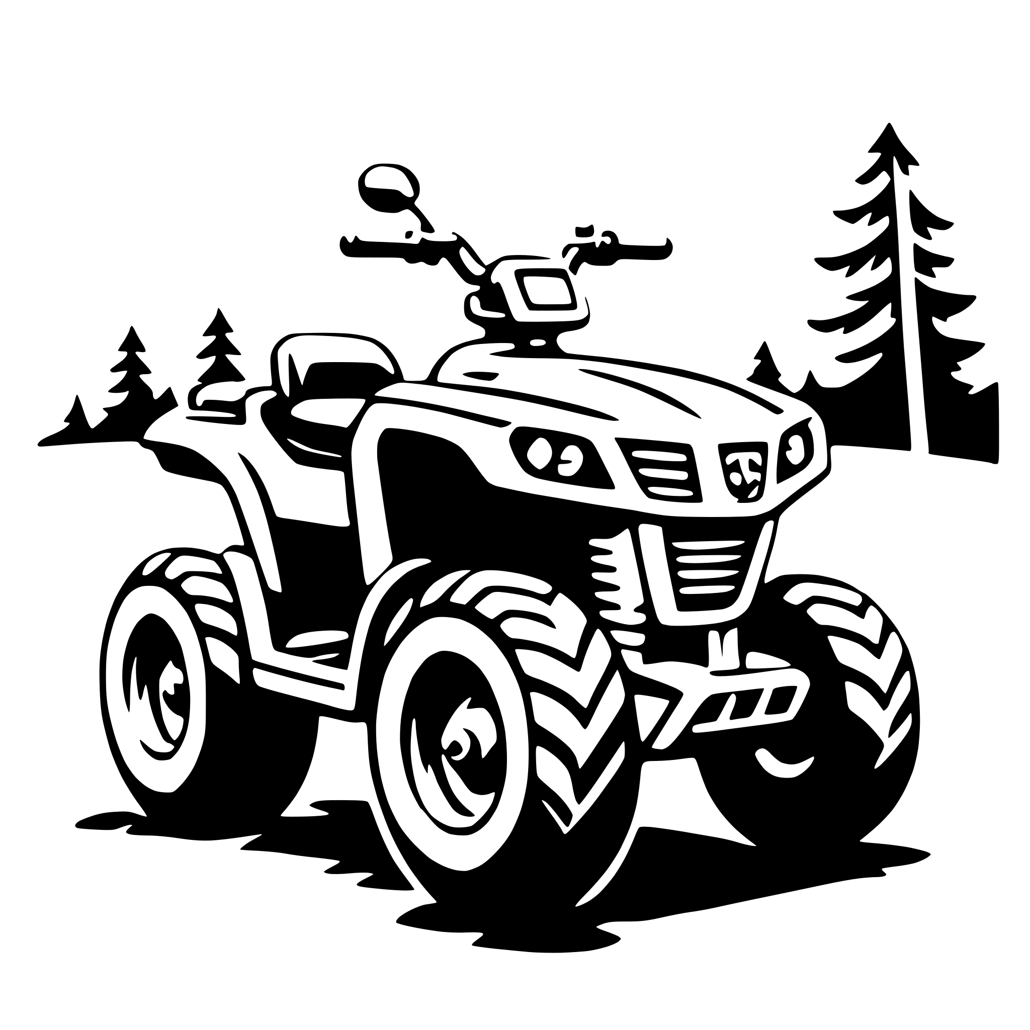AI-generated SVG of 'all-terrain vehicle (atv)'