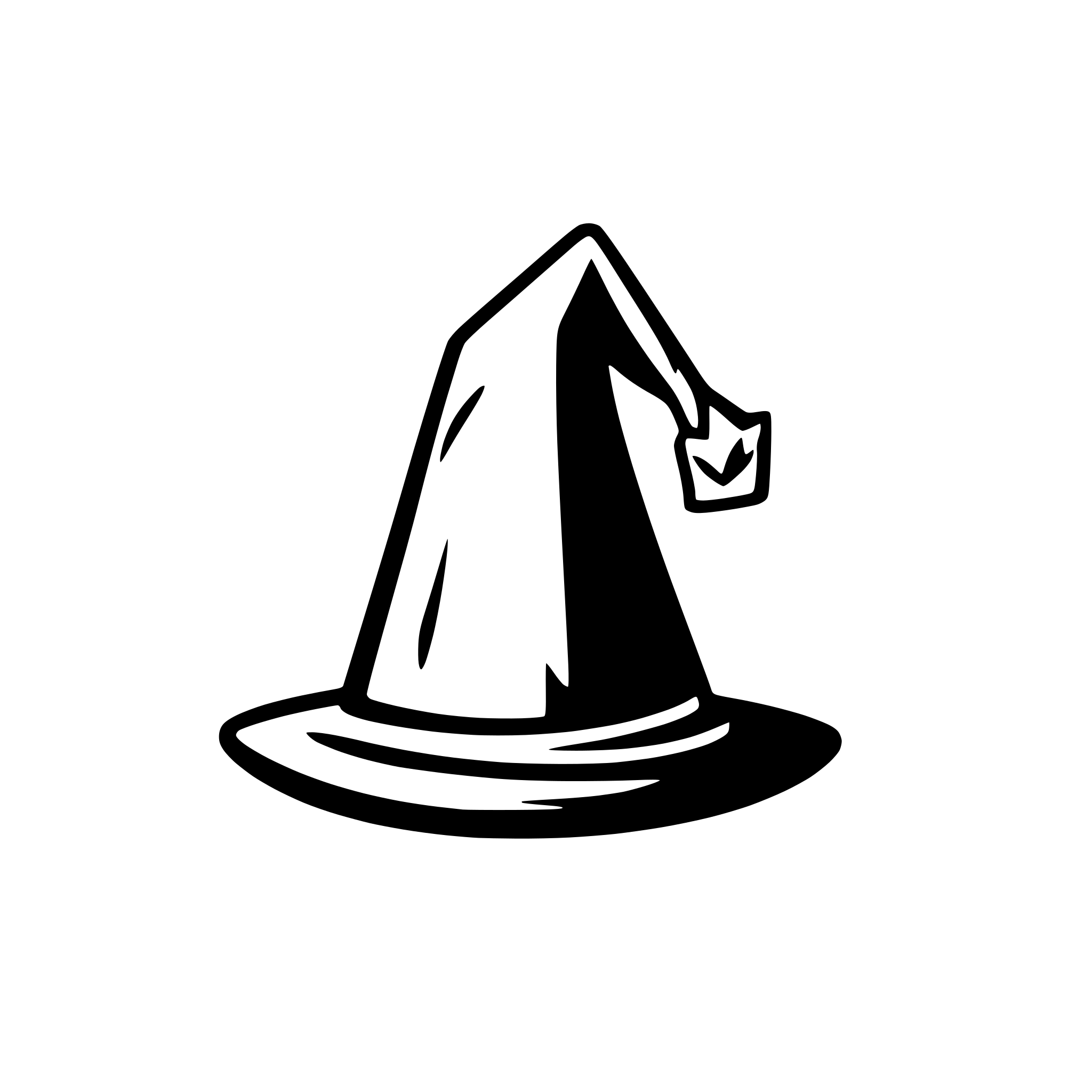 AI-generated SVG of 'A wizard hat'