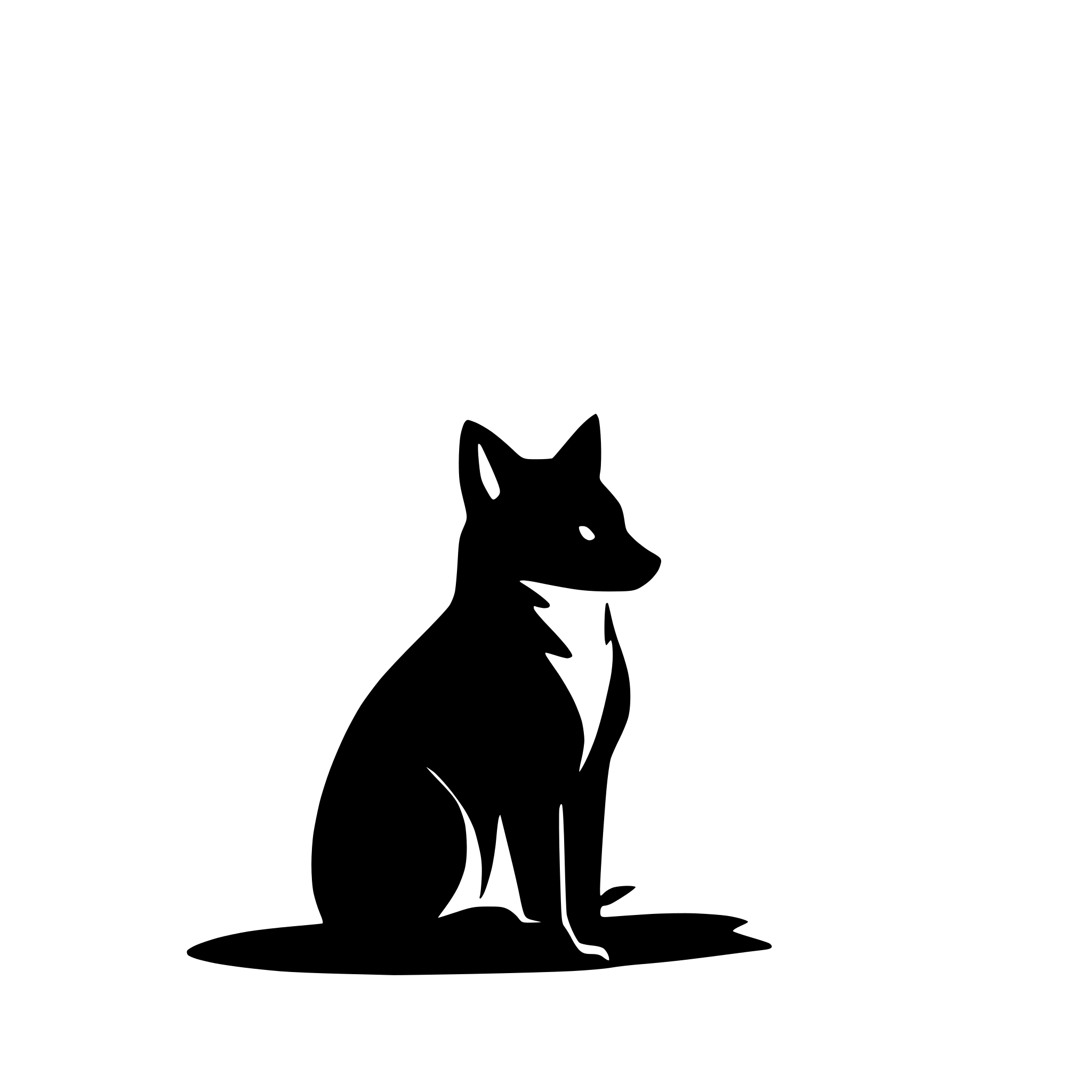 AI-generated SVG of 'fox'