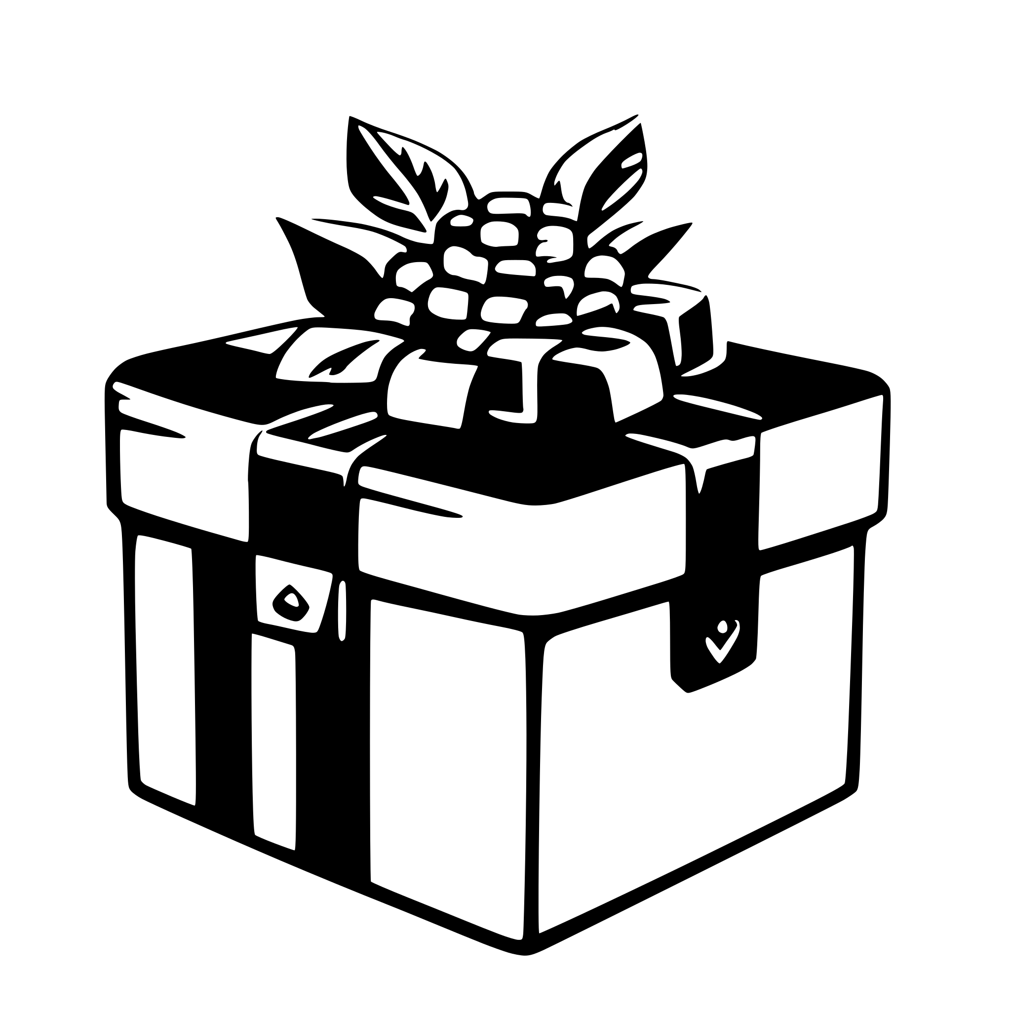 AI-generated SVG of 'gift box'