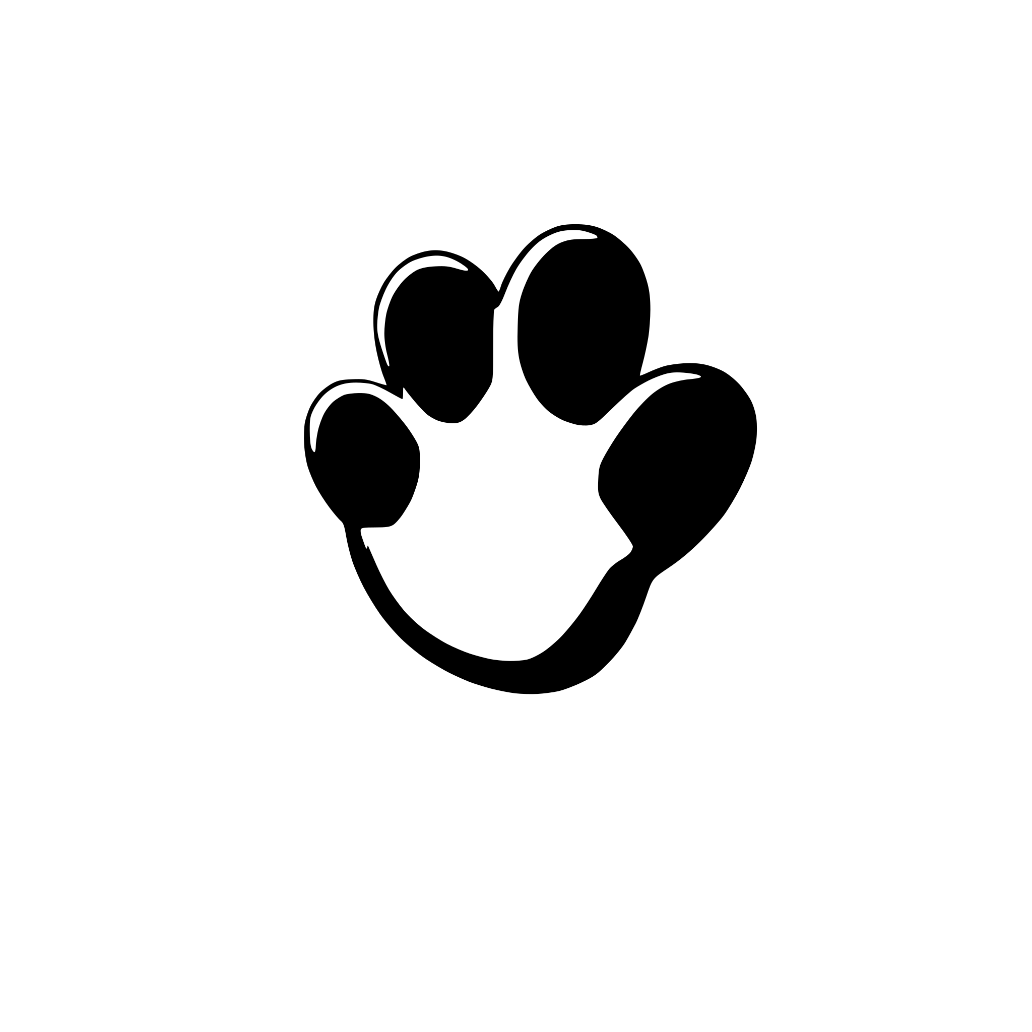 AI-generated SVG of 'Infinty Heart Paw'