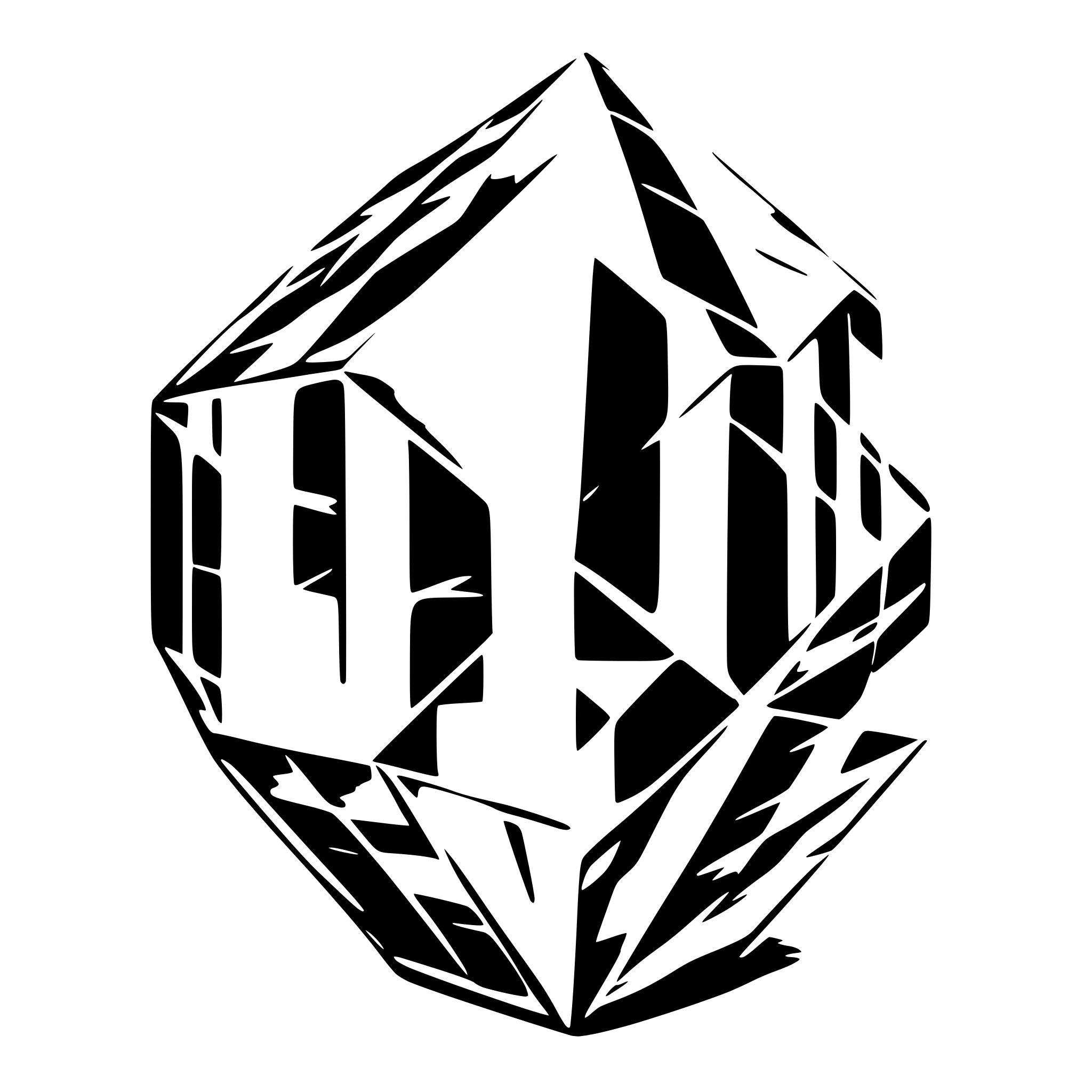 AI-generated SVG of 'A 3D-rendered vektor yellow geometric shape with precise angular facets'