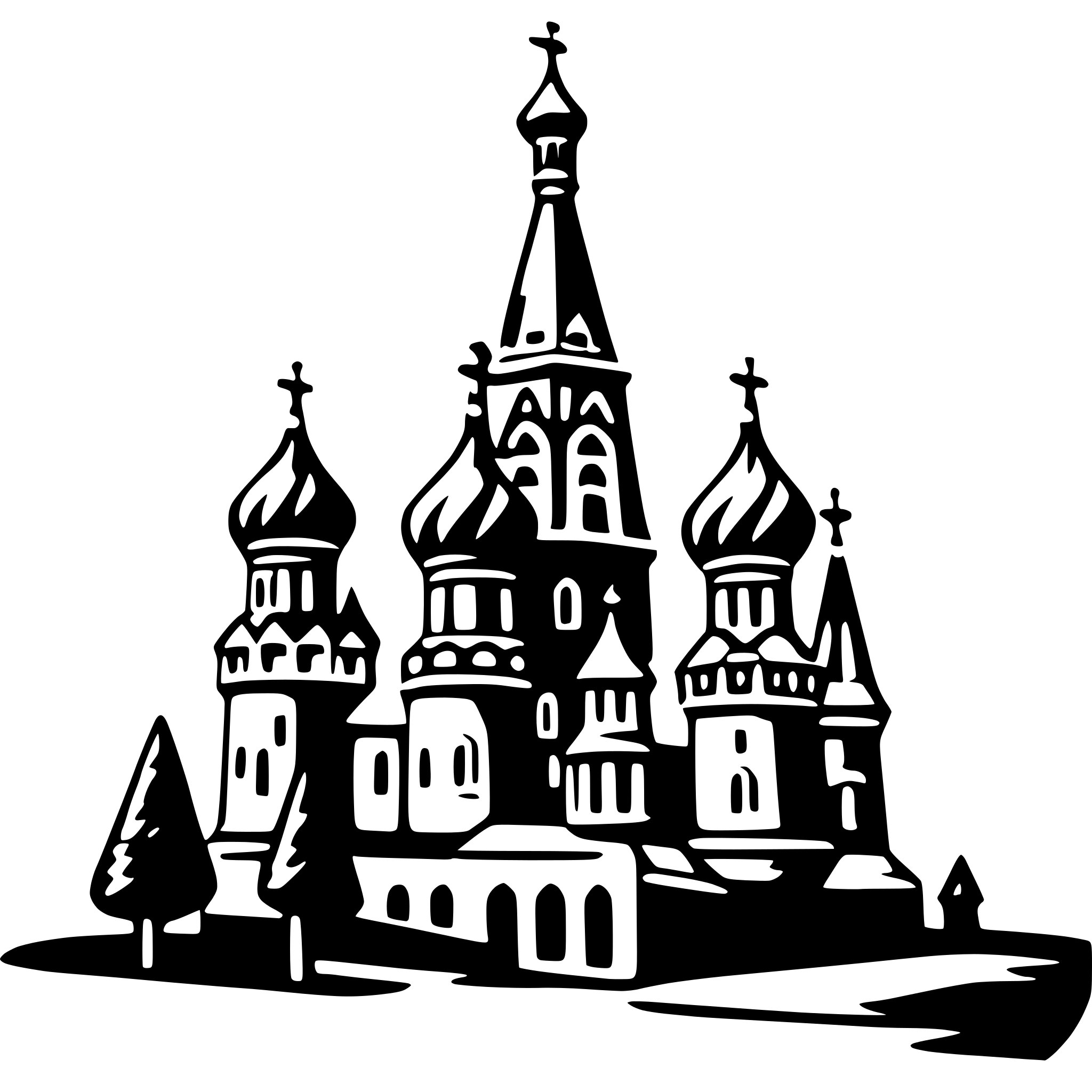 AI-generated SVG of 'saint basil's cathedral'