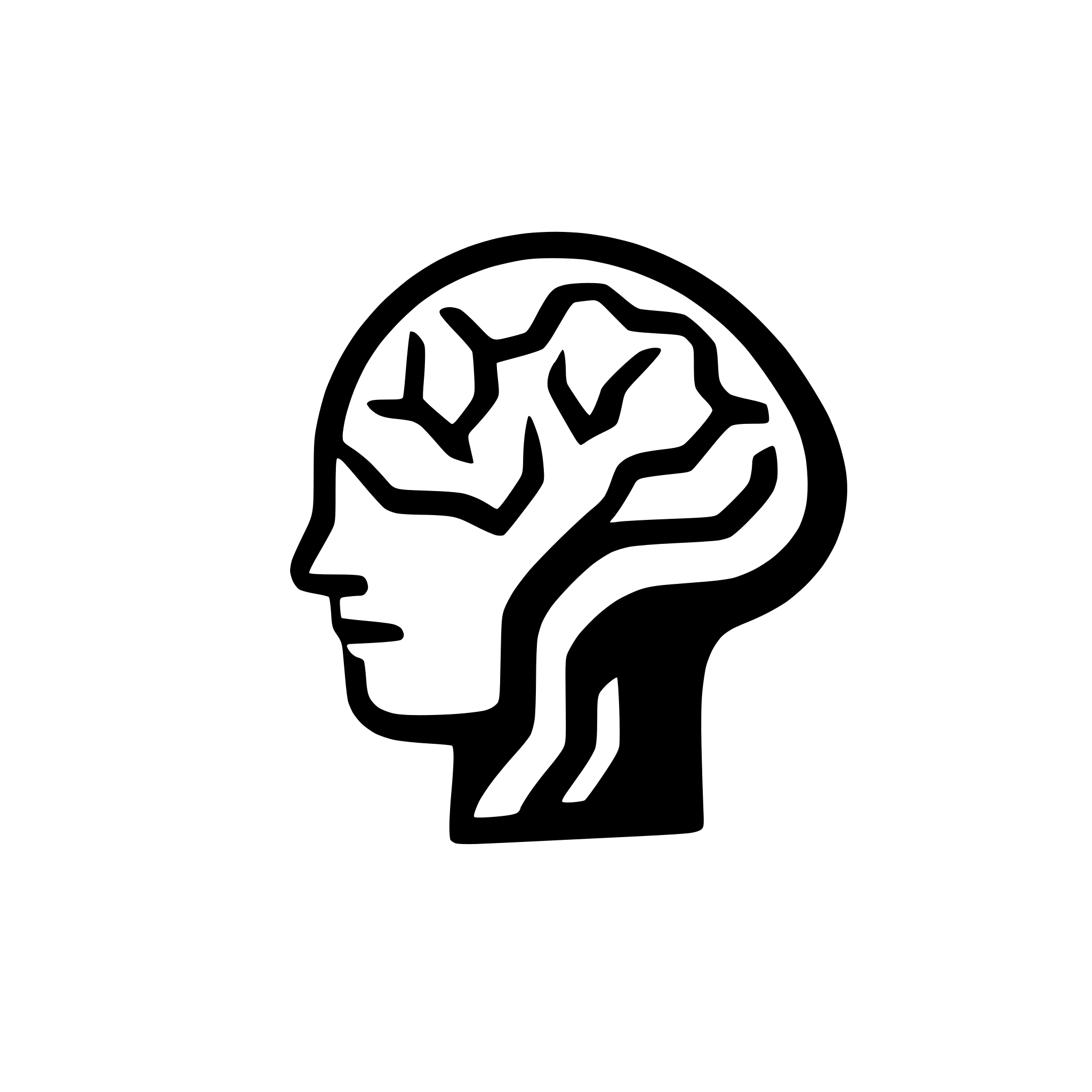 AI-generated SVG of 'a simple brain icon'