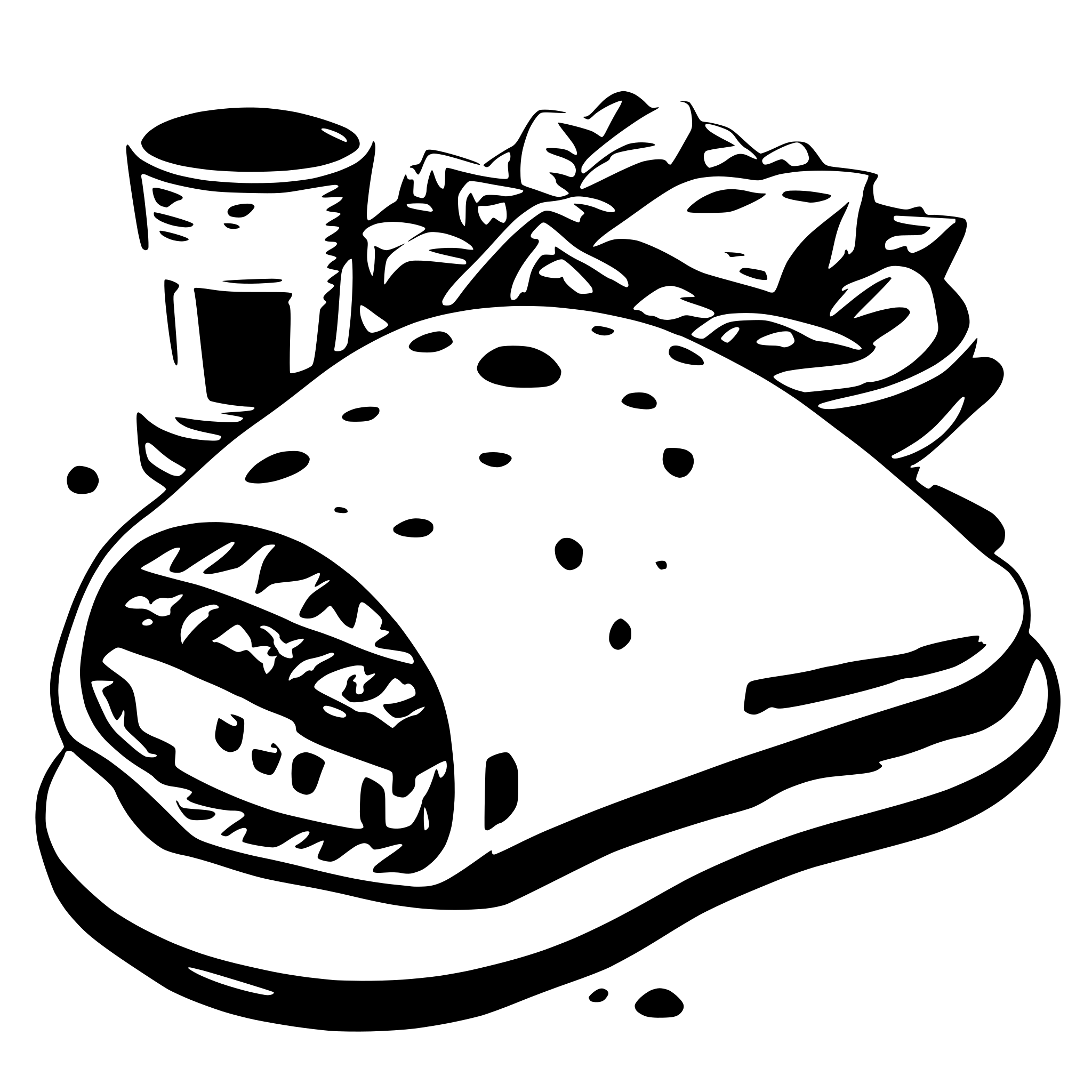 AI-generated SVG of 'Breakfast burrito'