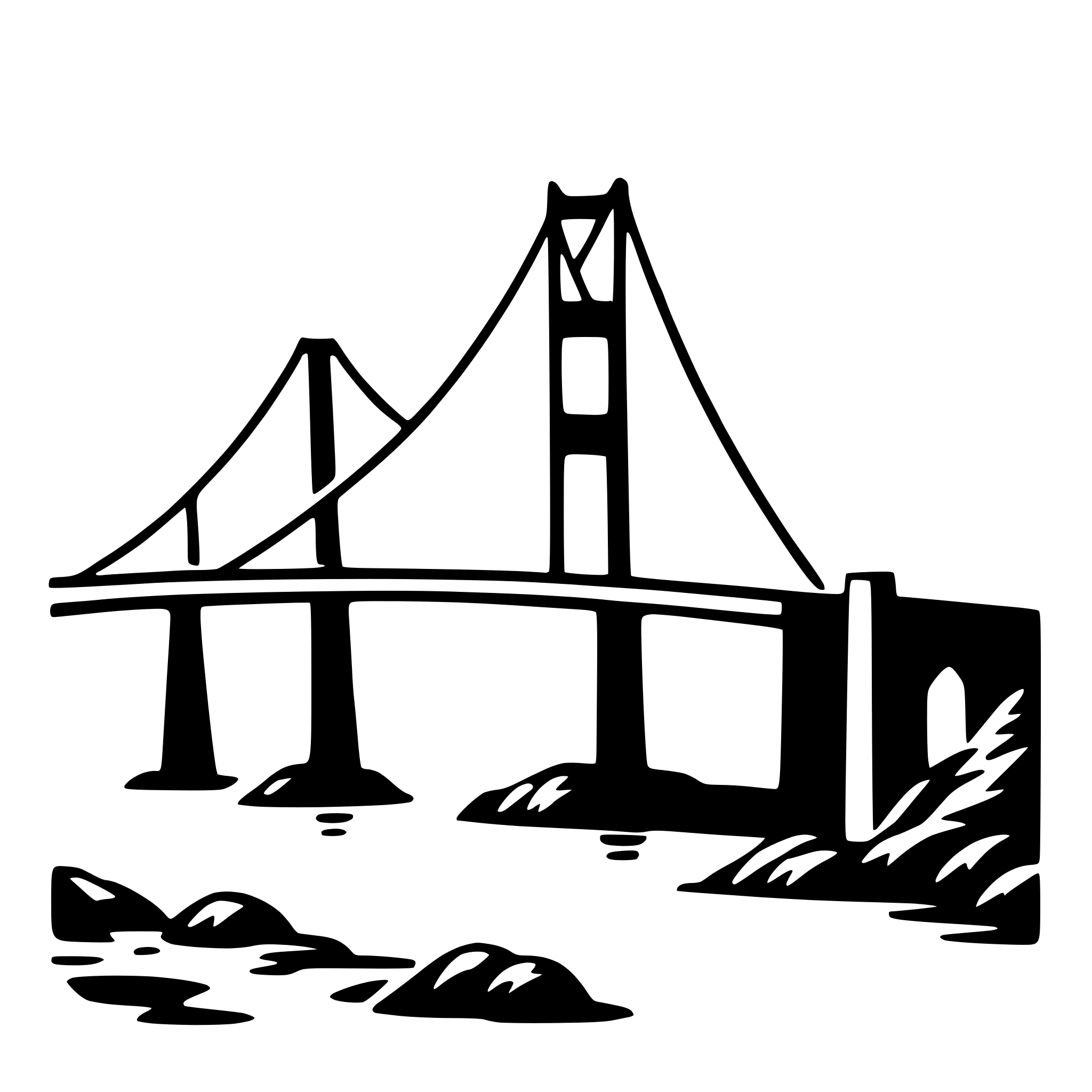 AI-generated SVG of 'golden gate bridge'