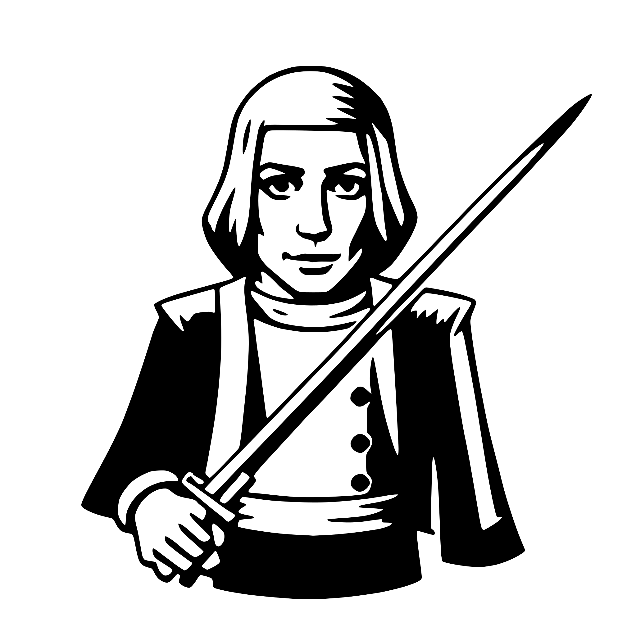 AI-generated SVG of a izanagi