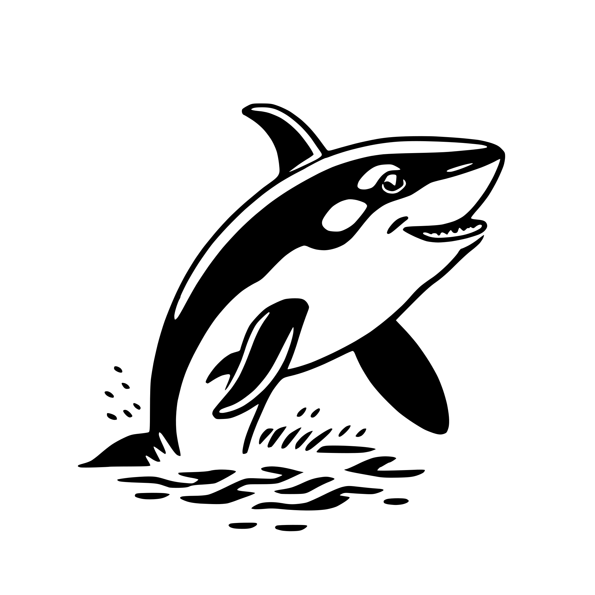 AI-generated SVG of 'orca'