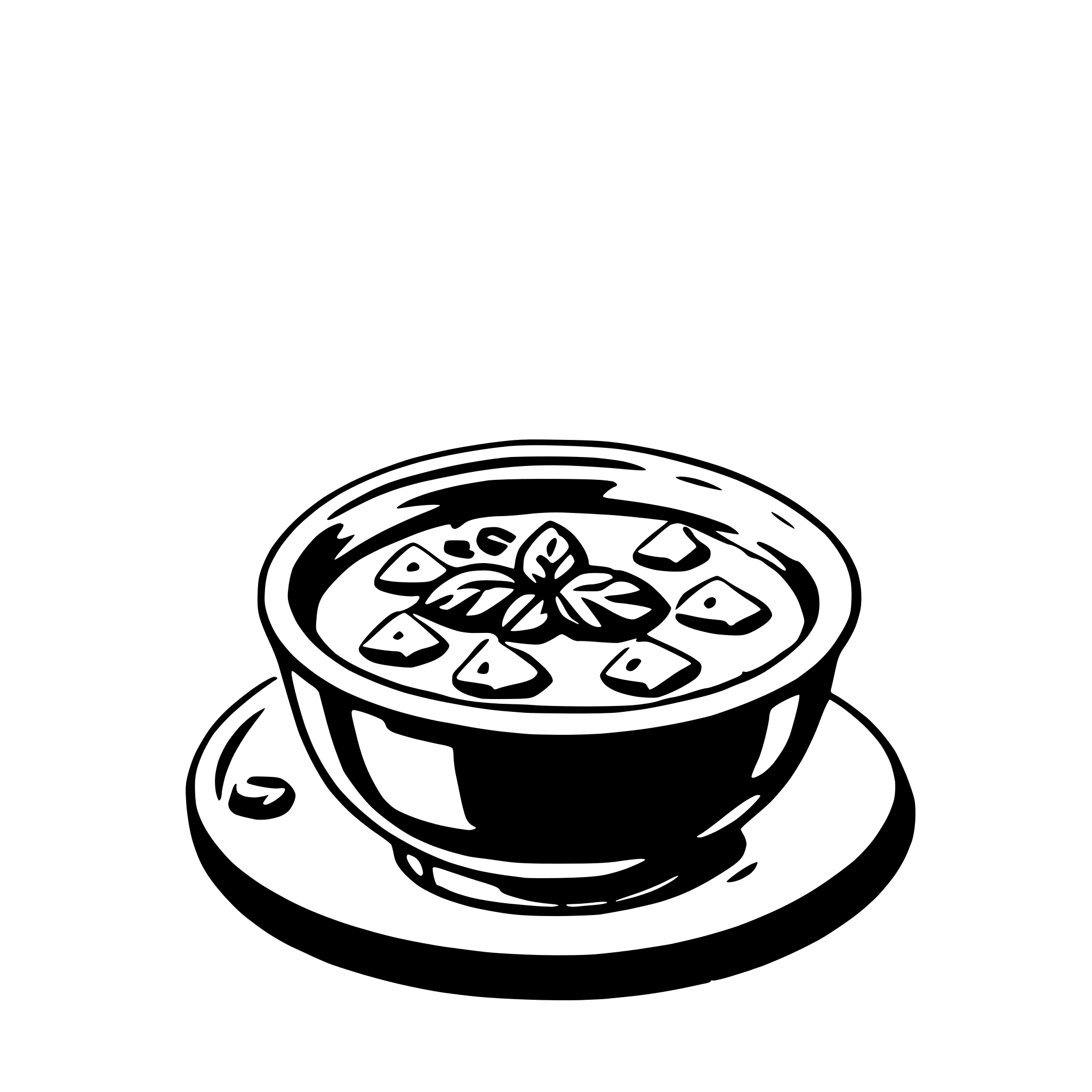 AI-generated SVG of a soup