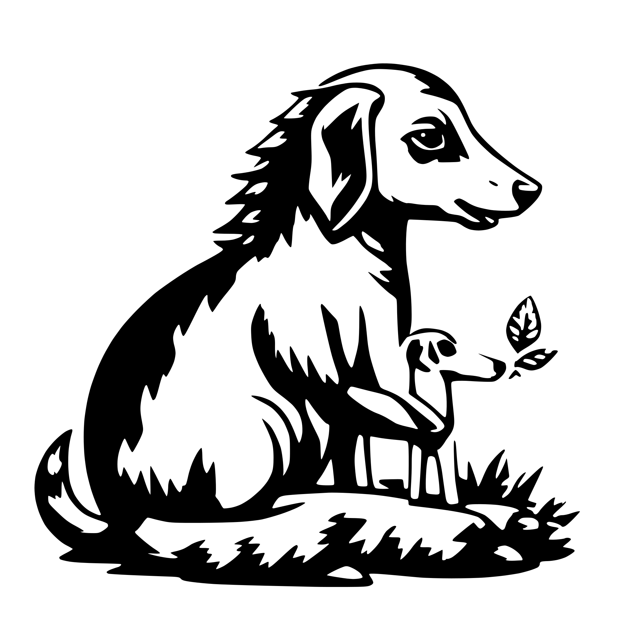 AI-generated SVG of a animal having a baby