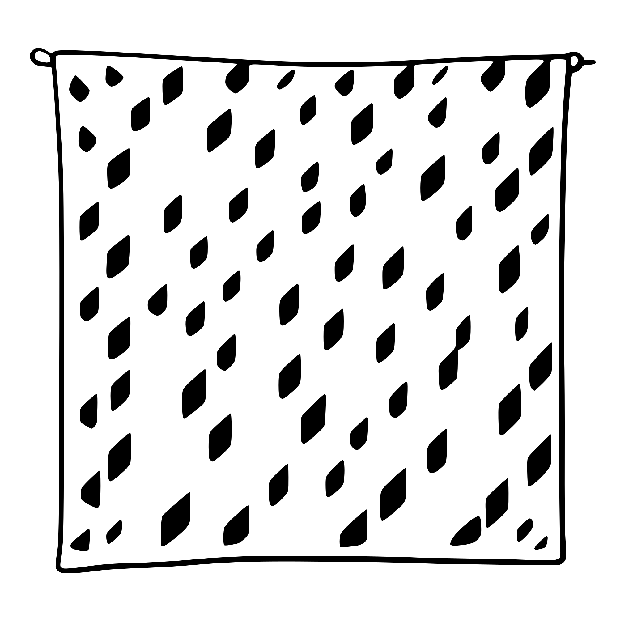 AI-generated SVG of a a piece of fabric in shape of square