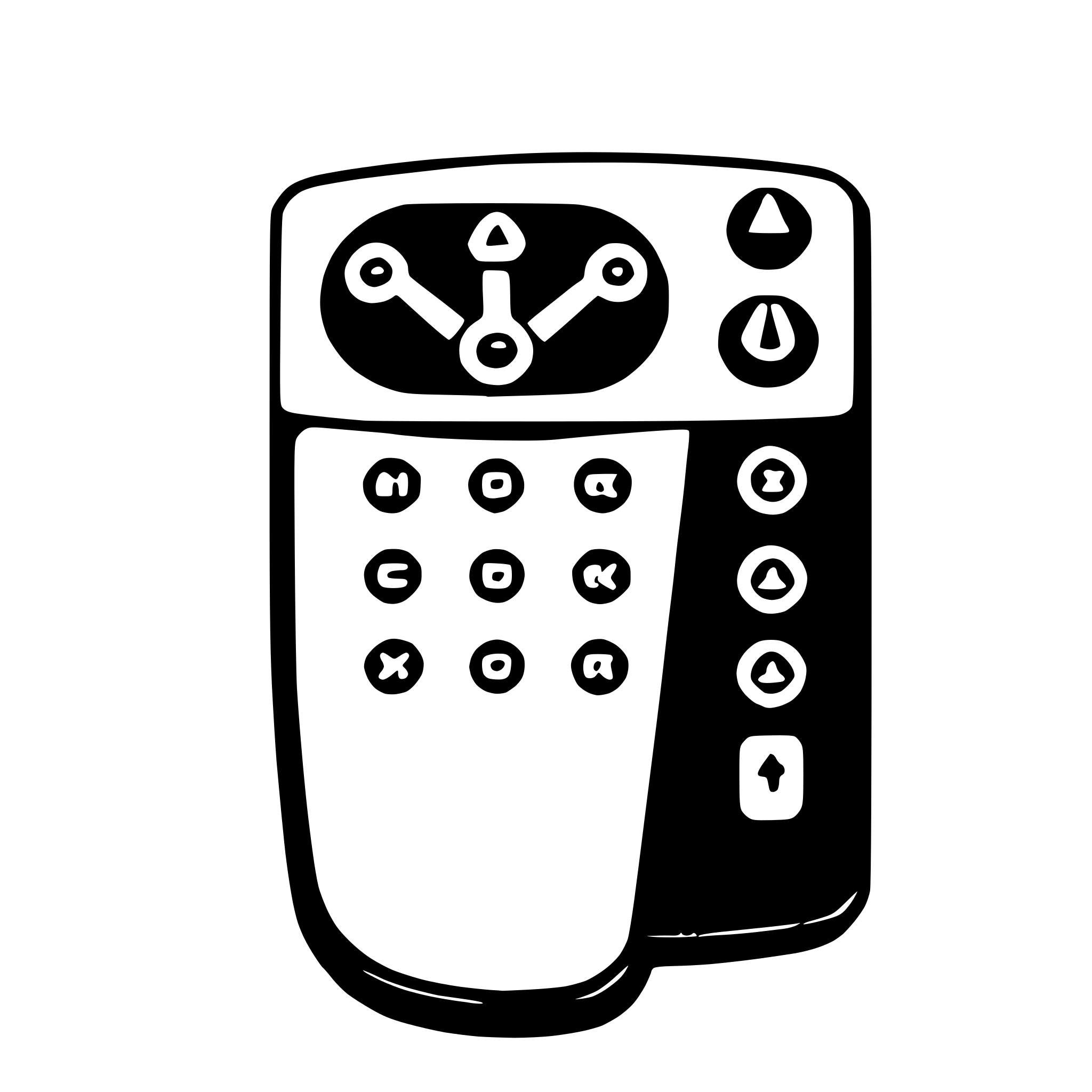 AI-generated SVG of a remote control