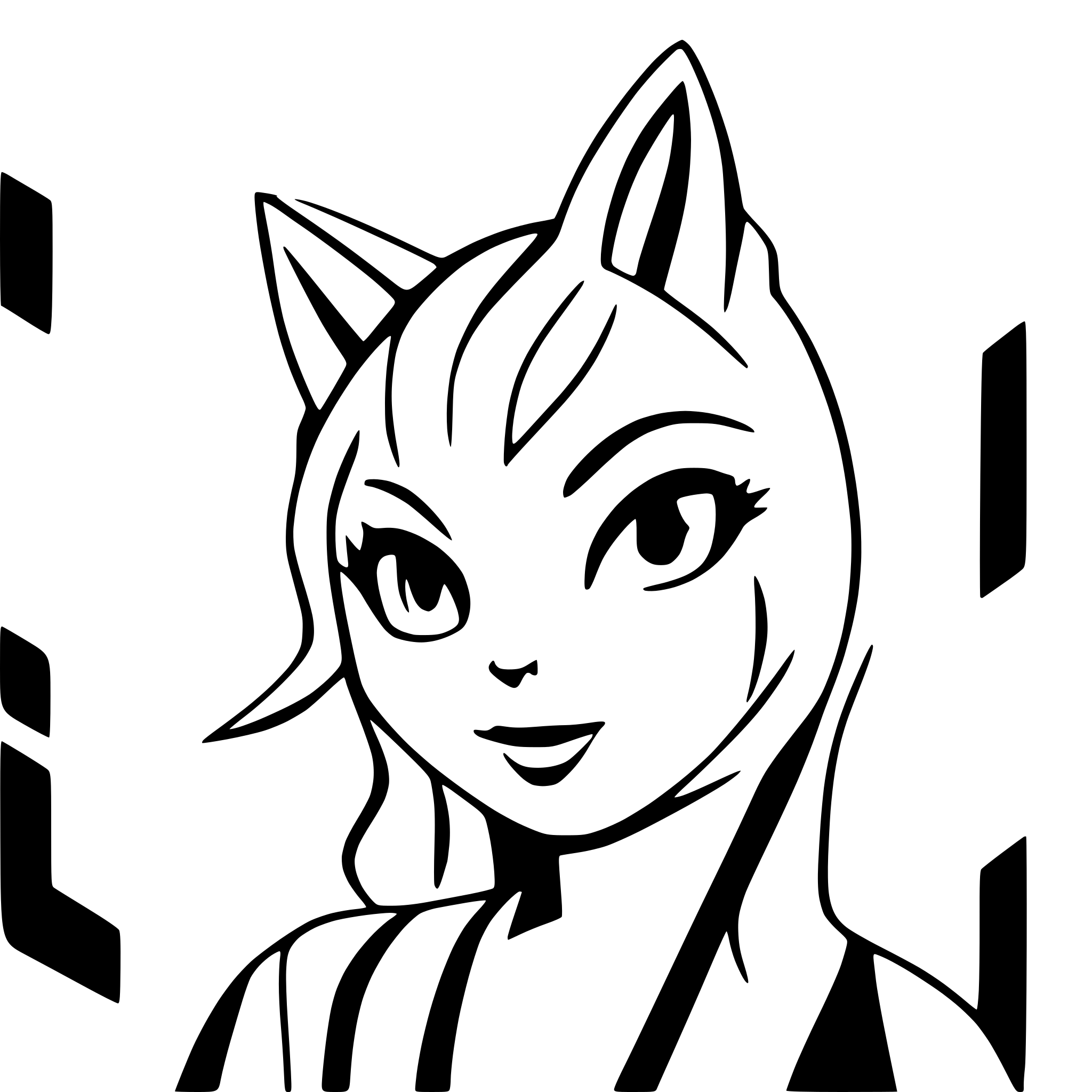 AI-generated SVG of 'cat long hair'