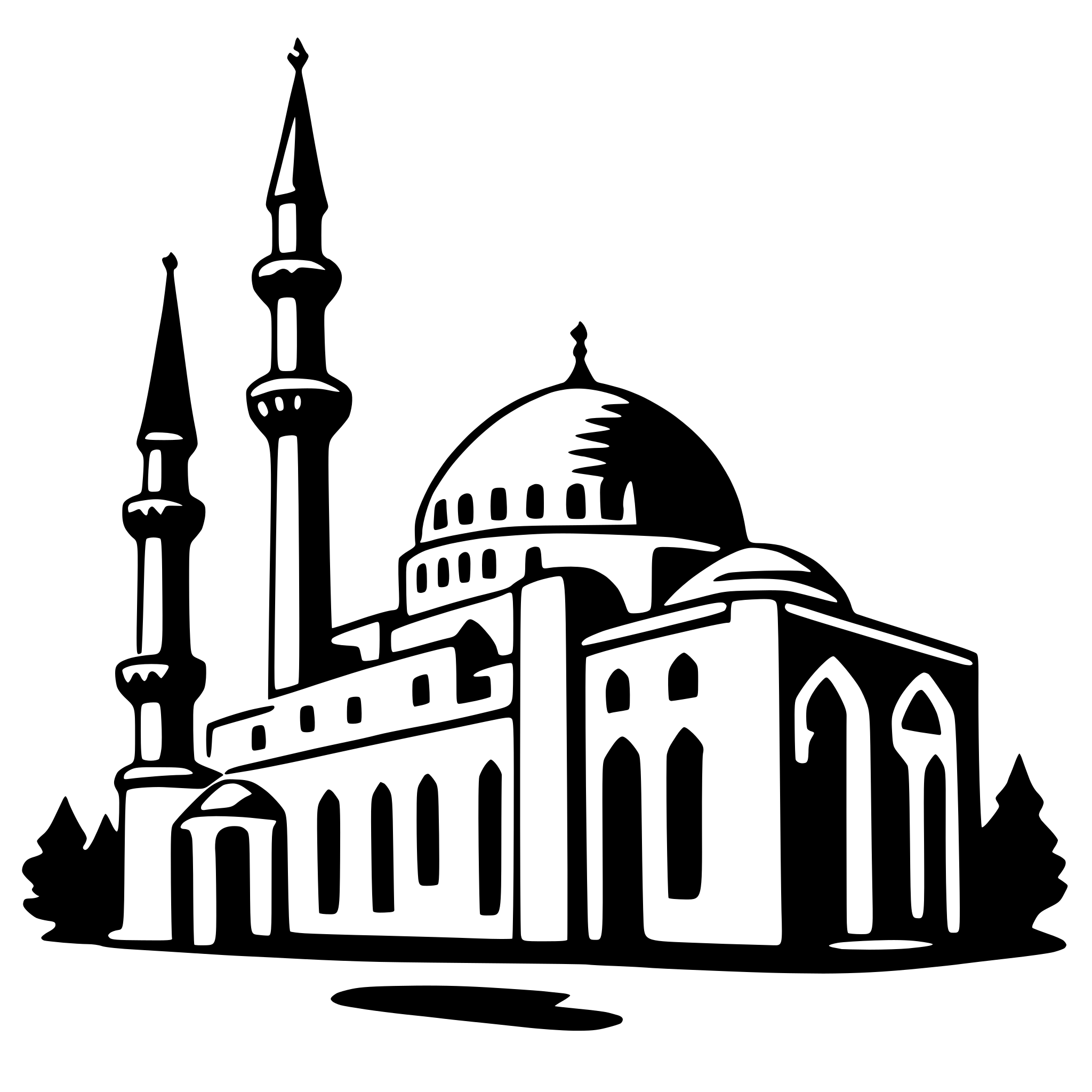 AI-generated SVG of 'sultan ahmed mosque'